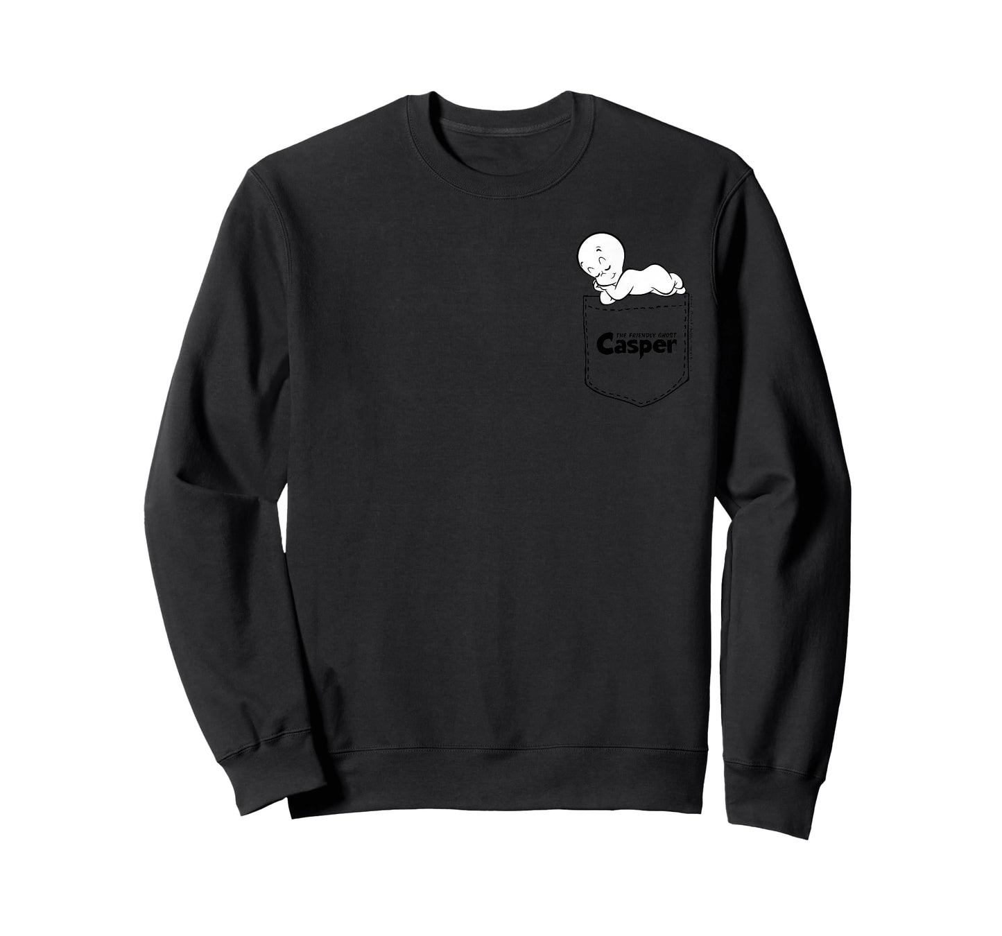 Casper The Friendly Ghost Napping On Your Pocket T-Shirt