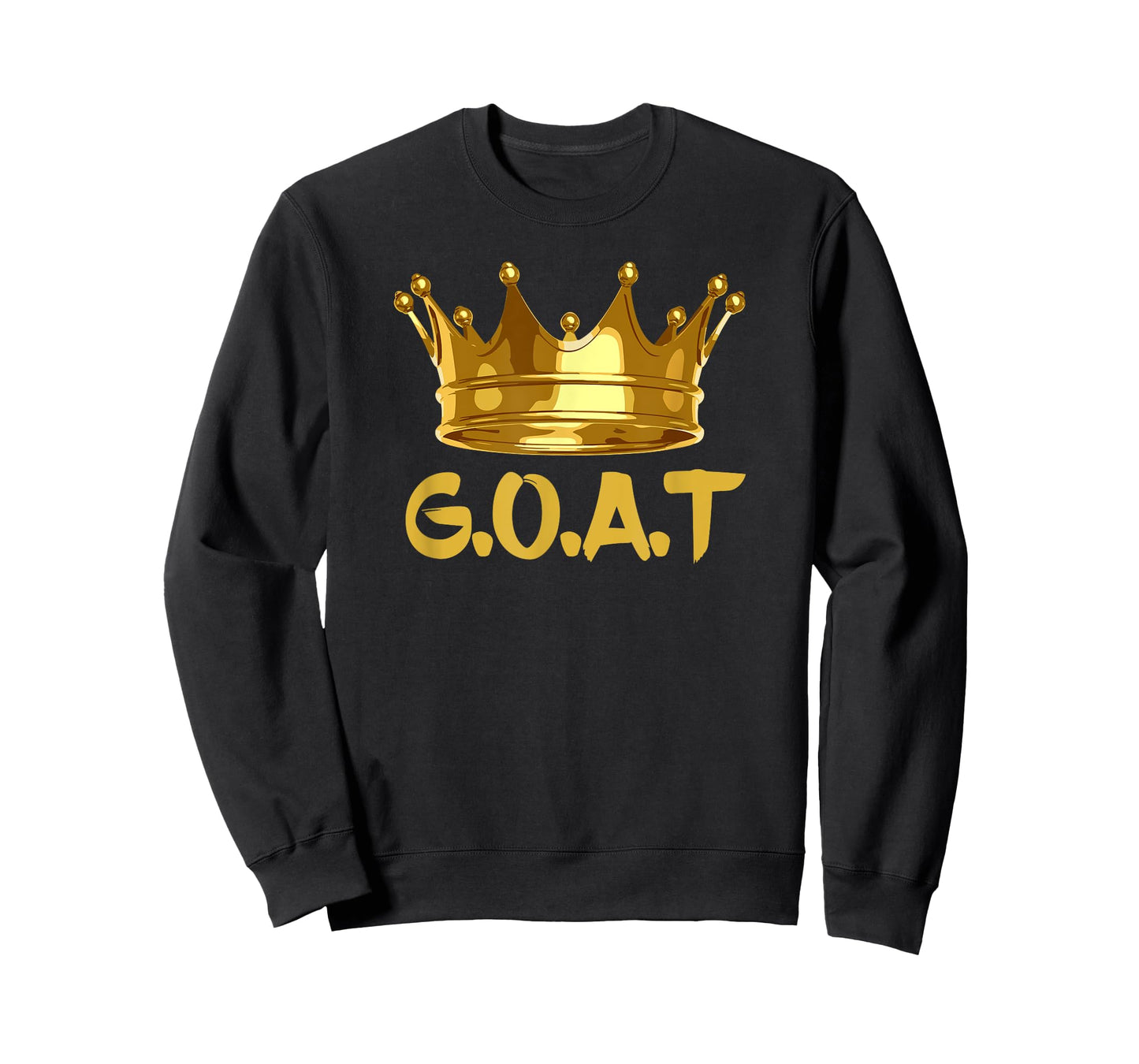 Retro Golden Crown G.O.A.T Gift Men Women T-Shirt