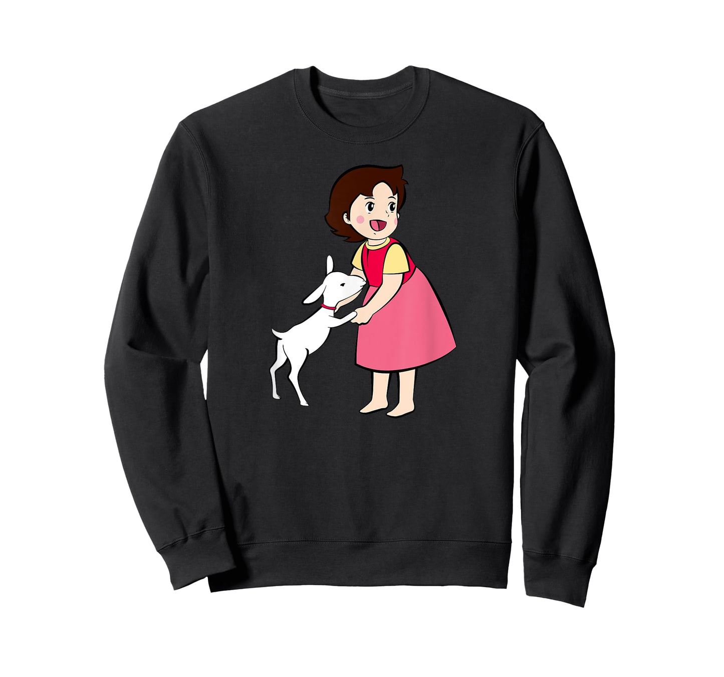 Heidi with Goat Cute Cartoon TV Series T-Shirt