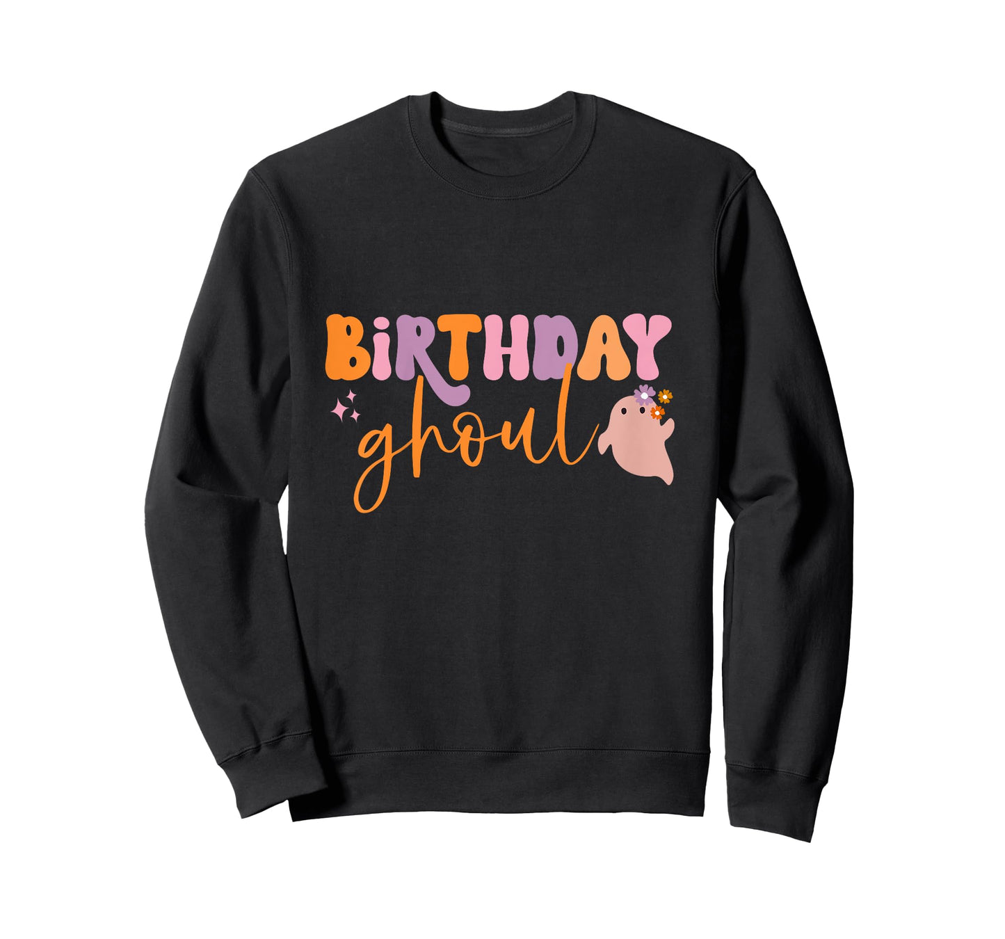 Kids Birthday Ghoul Girl Child Cute Ghost Halloween Family Party T-Shirt