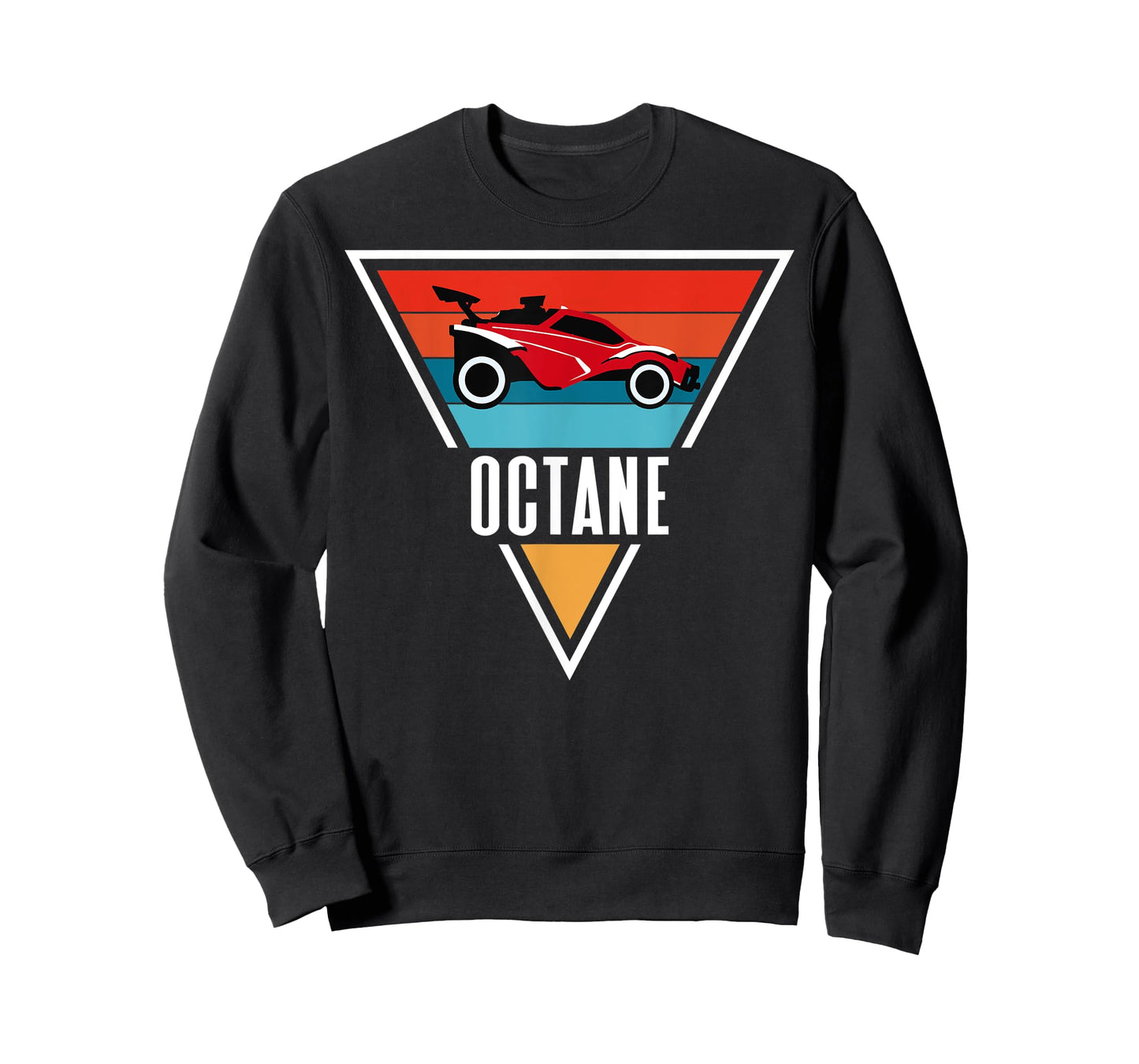 Octane Rocket Soccer Retro Sunset Distressed Graphic Pullove T-Shirt