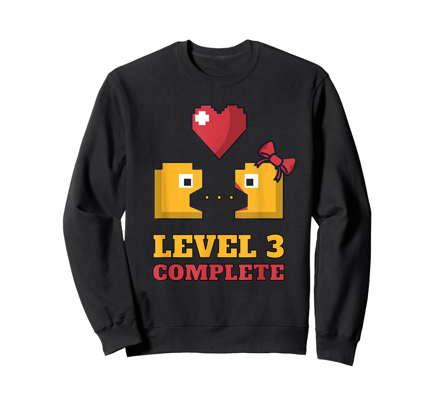 Funny Gamers Level 3 Complete 3rd Wedding Anniversary T-Shirt