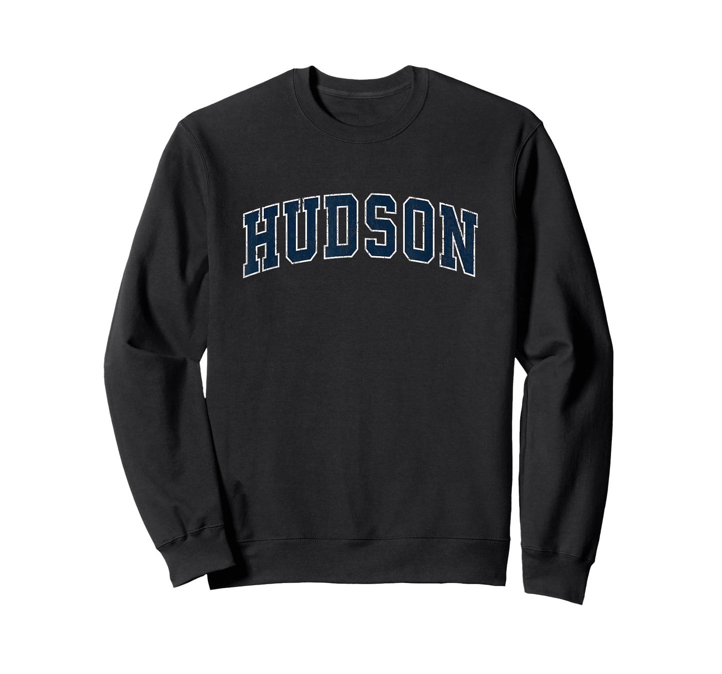 Hudson Massachusetts MA Vintage Sports Design Navy Design T-Shirt