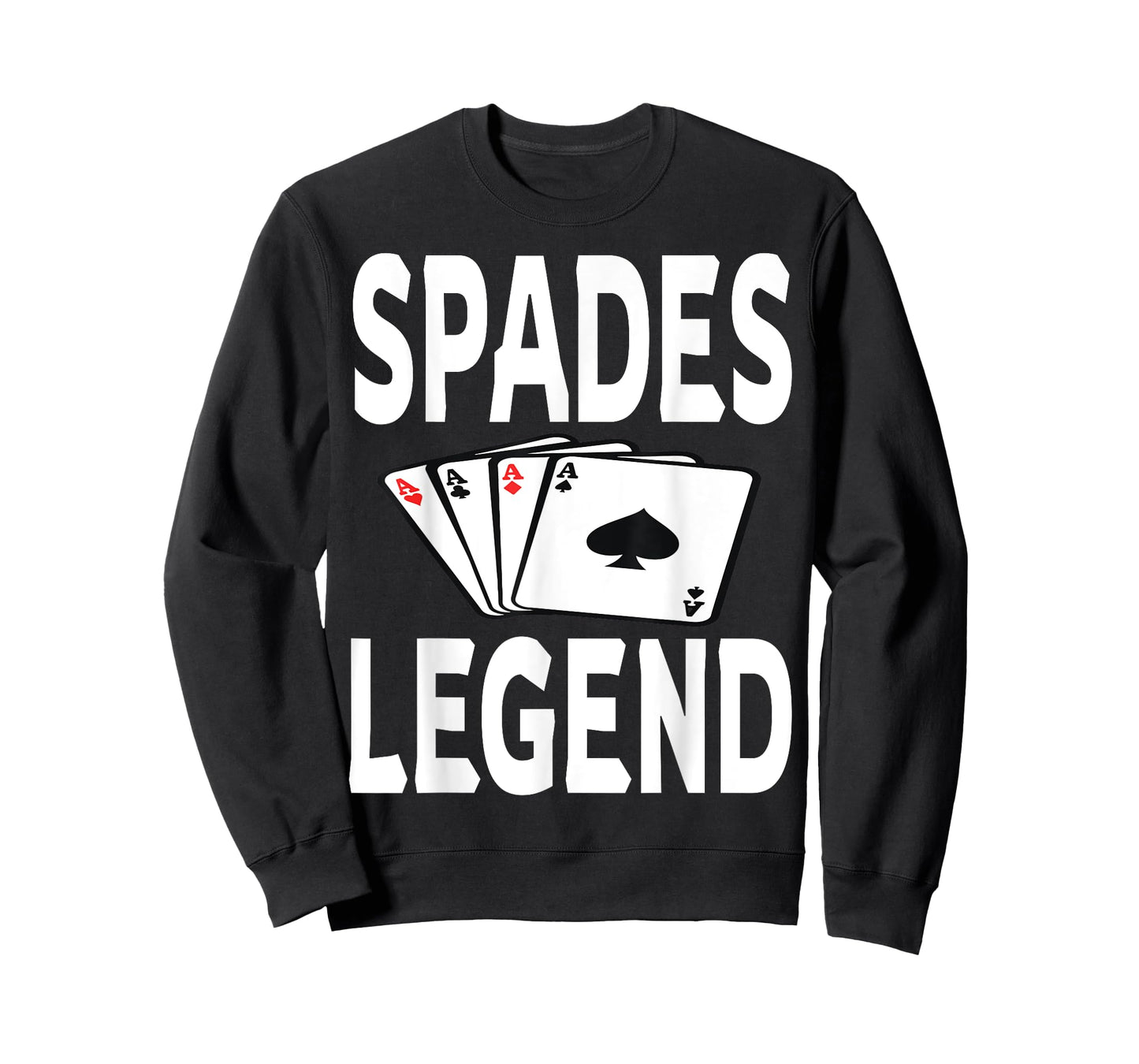 Funny Spades Legend Card Game Winner Winning Humor T-Shirt