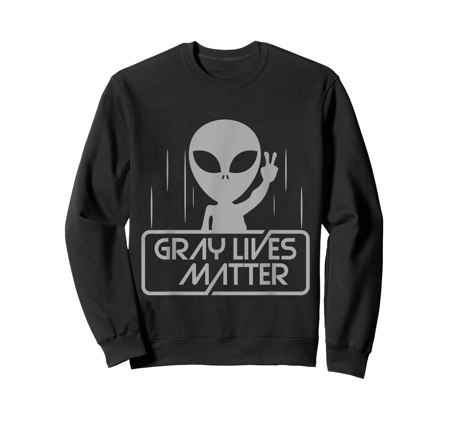 Alien Shirt | Extraterrestrial Tee | Space T-Shirt - Gray Lives Matter Alien Tee Shirt - Unisex-Adults - Black - Small - Short Sleeve - Cotton - Classic Fit - Imported