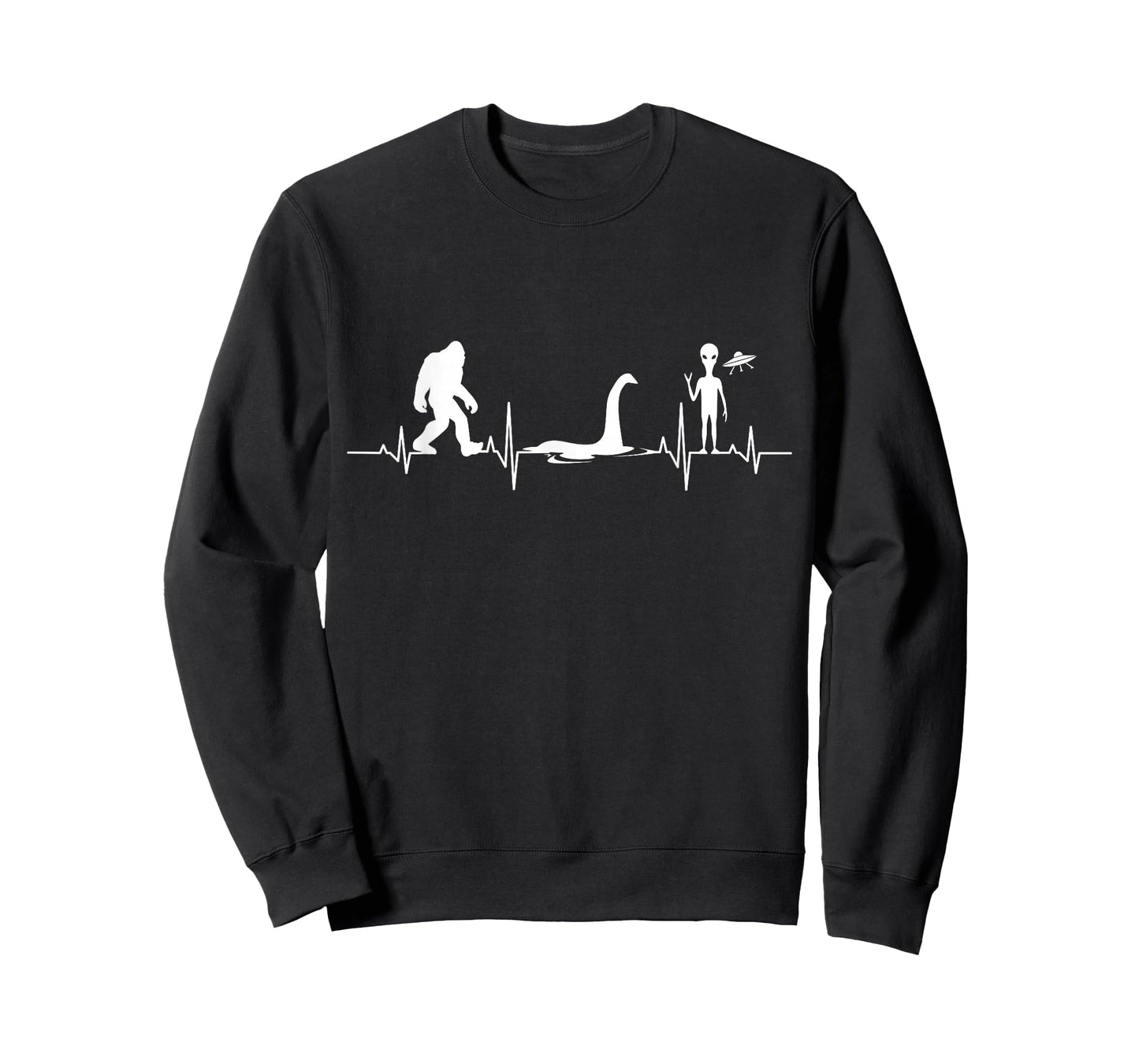 Funny Bigfoot Sasquatch Loch Ness Monster Nessie Alien UFO T-Shirt
