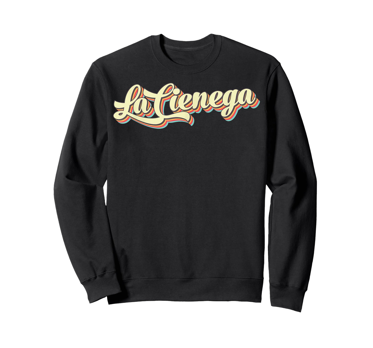 La Cienega TShirt Retro Art Baseball Font Vintage T-Shirt