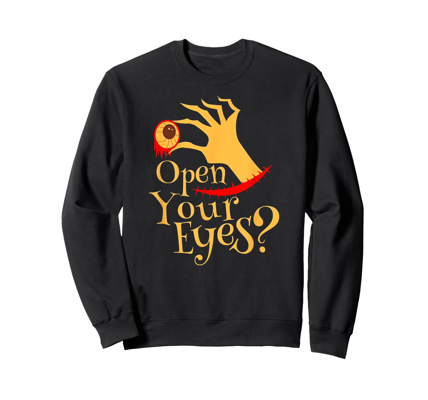 Halloween Open Your Eyes Scary Eyeball Costume T-Shirt