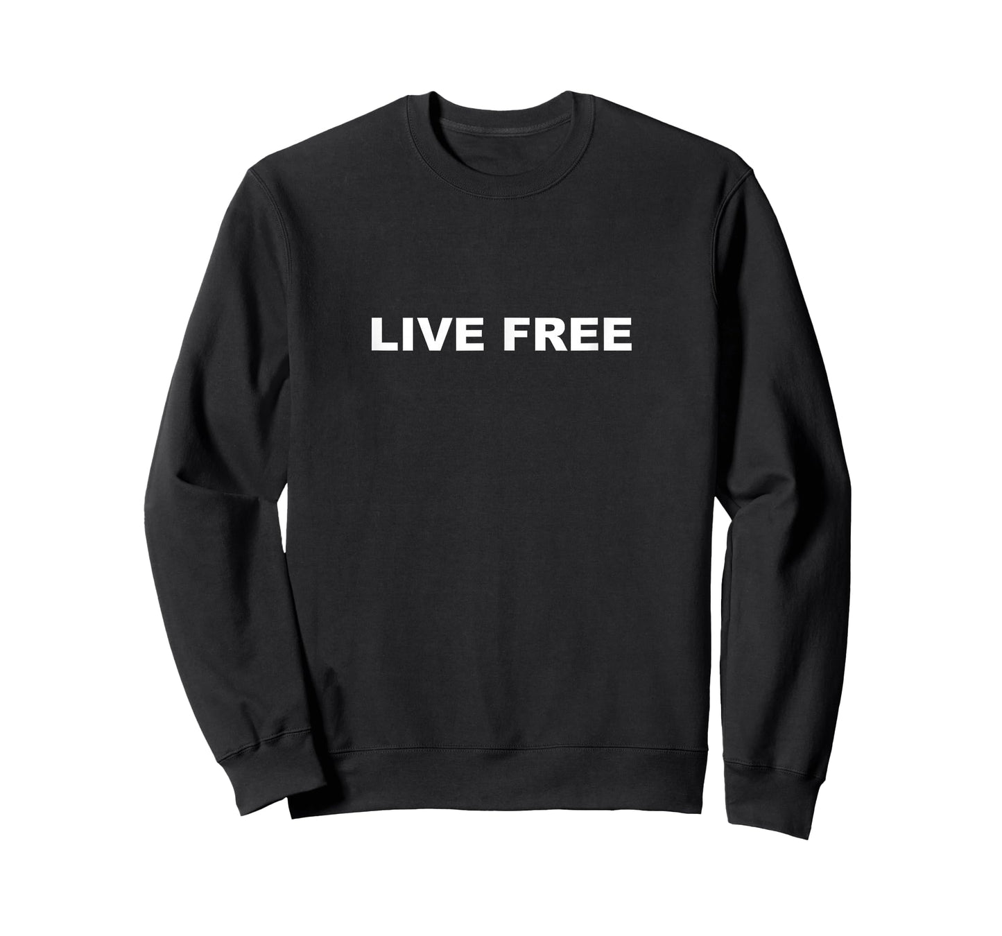 Live Free Christian Conservative Black and White Quote T-Shirt