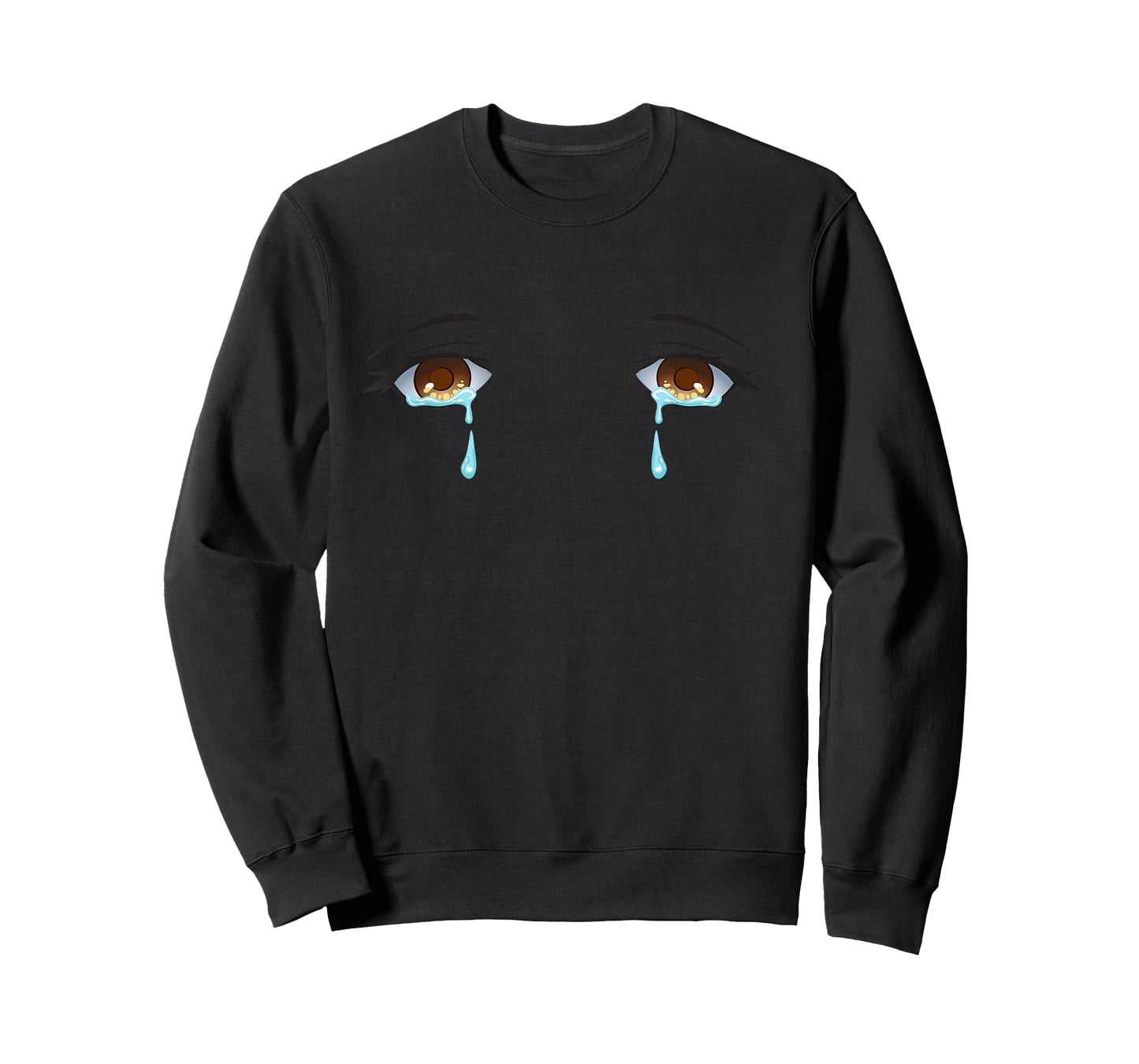 Sad Tears Crying Anime Eyes Emo Crybaby T-Shirt