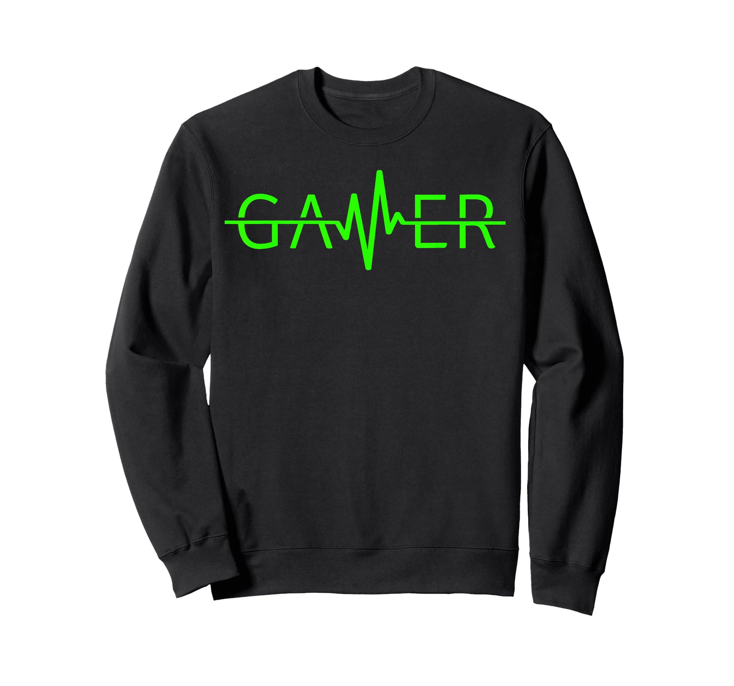 Gamer Heartbeat Tween Teen Gaming Graphic Designs Black Gaming T-Shirt