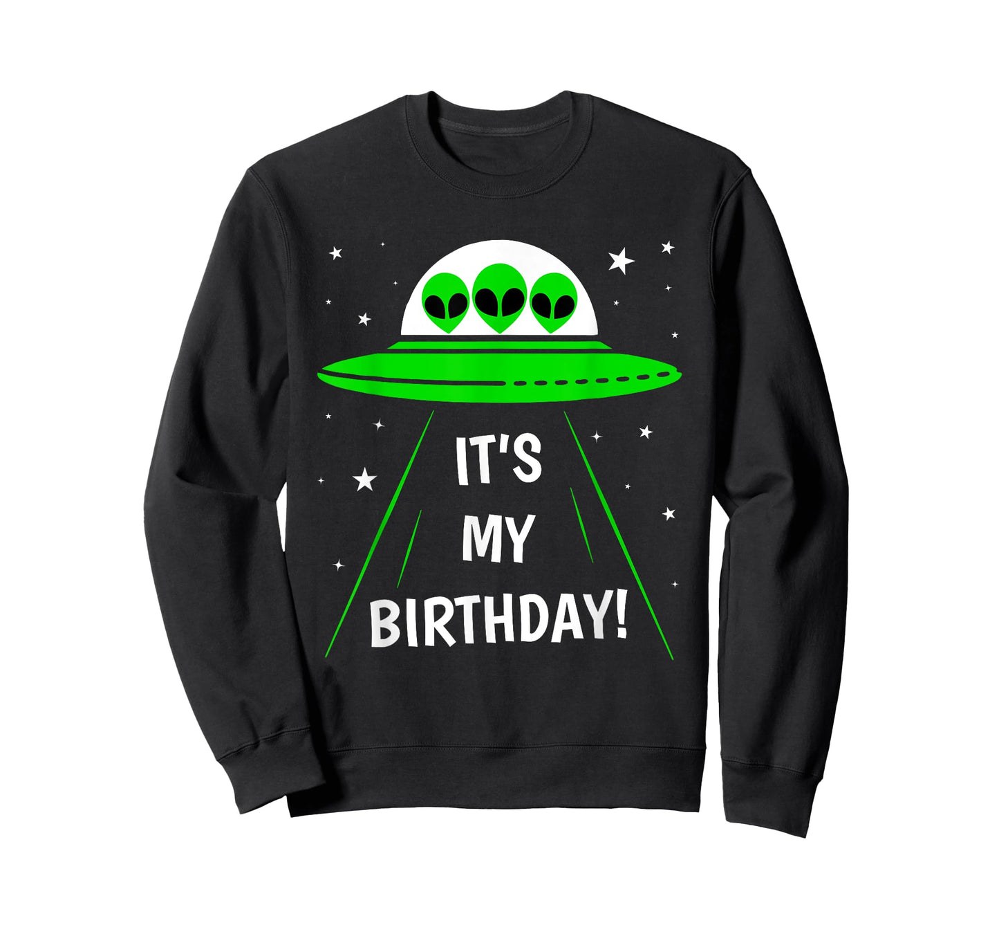 It's My Birthday Cute Alien UFO Ship In Space Funny Alien T-Shirt