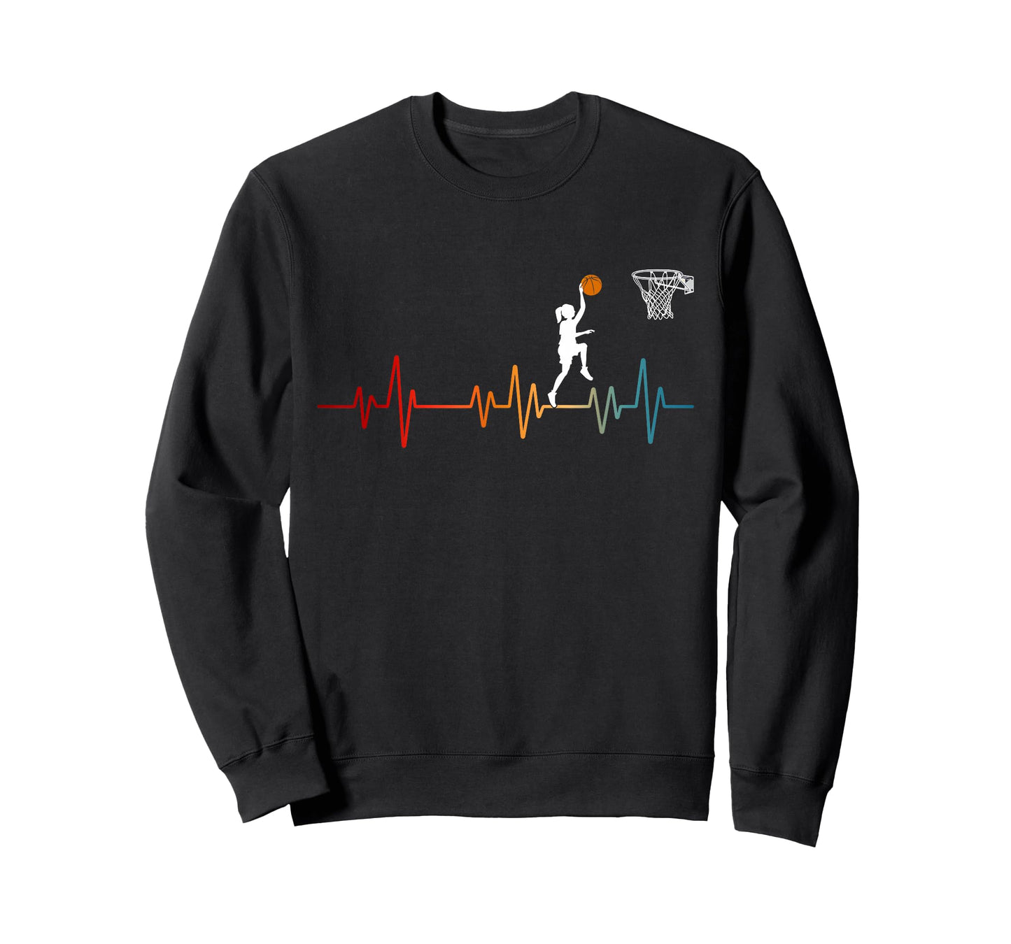 Basketball Heartbeat for Women and Girls T-Shirt