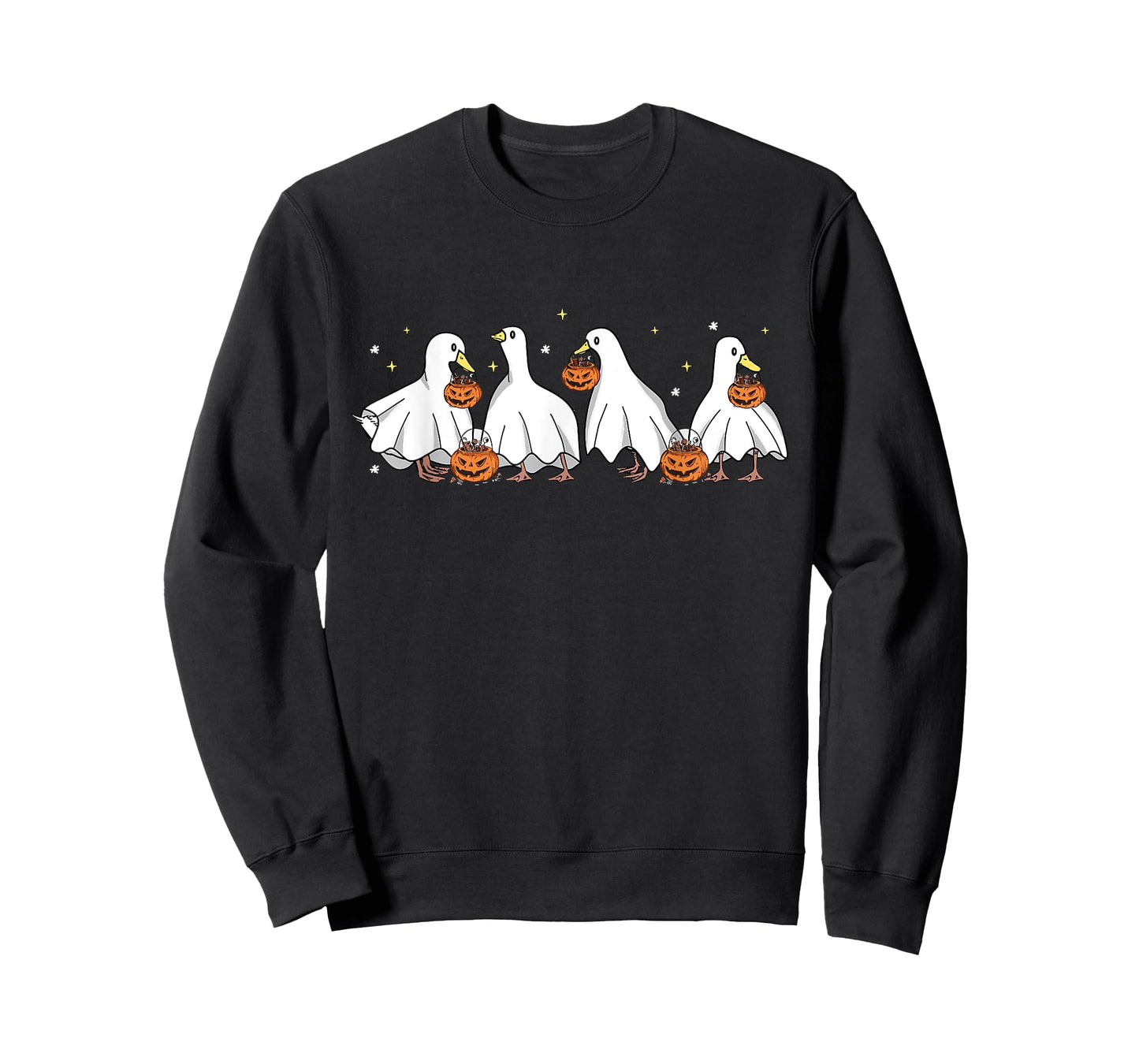 Duck Halloween Cute Ghost Ducks Halloween Farmer Duck Lover T-Shirt