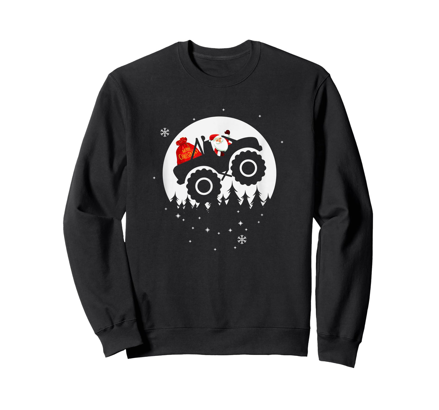 Monster Truck Pajama Christmas T-Shirt