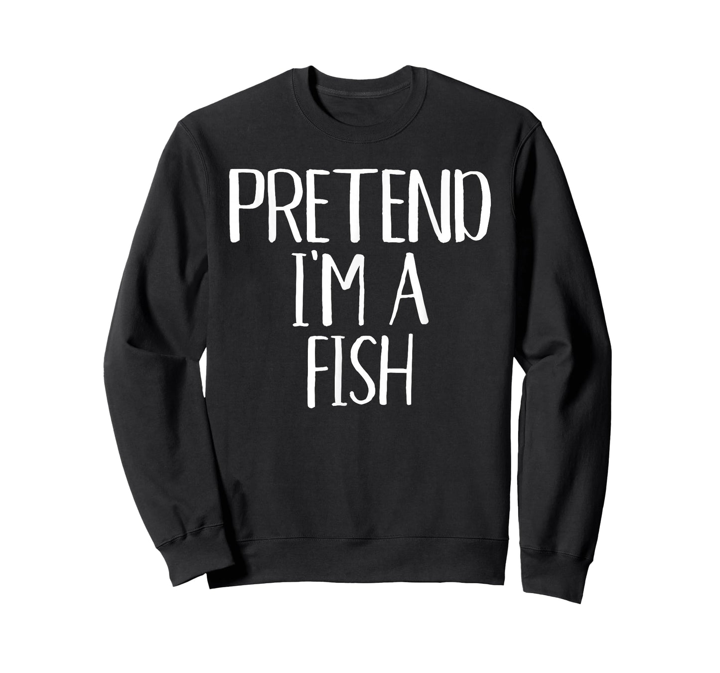 Pretend I'm A Fish Costume Family Funny Halloween Party T-Shirt