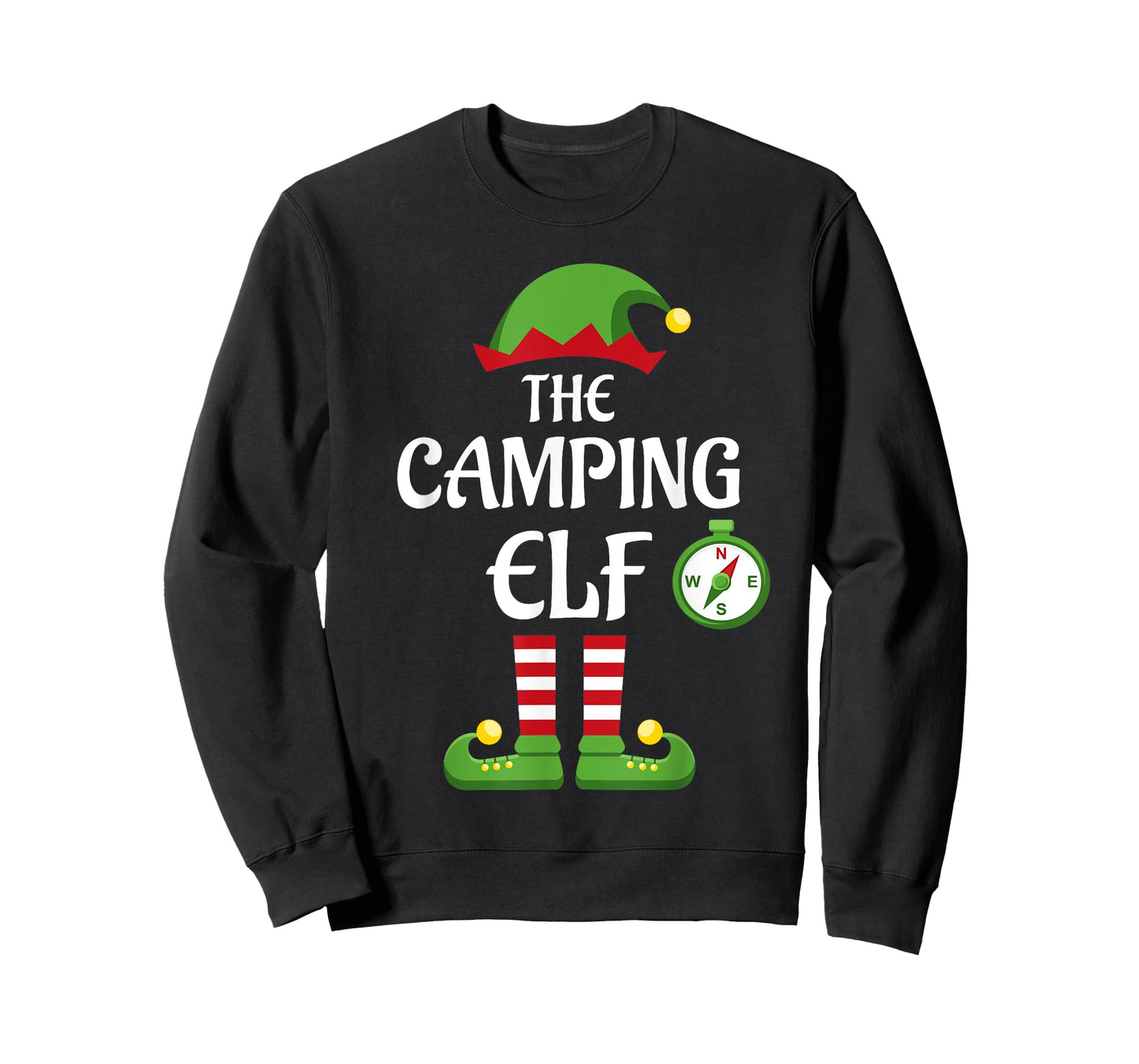 Camping Elf Family Matching Group Christmas T-Shirt