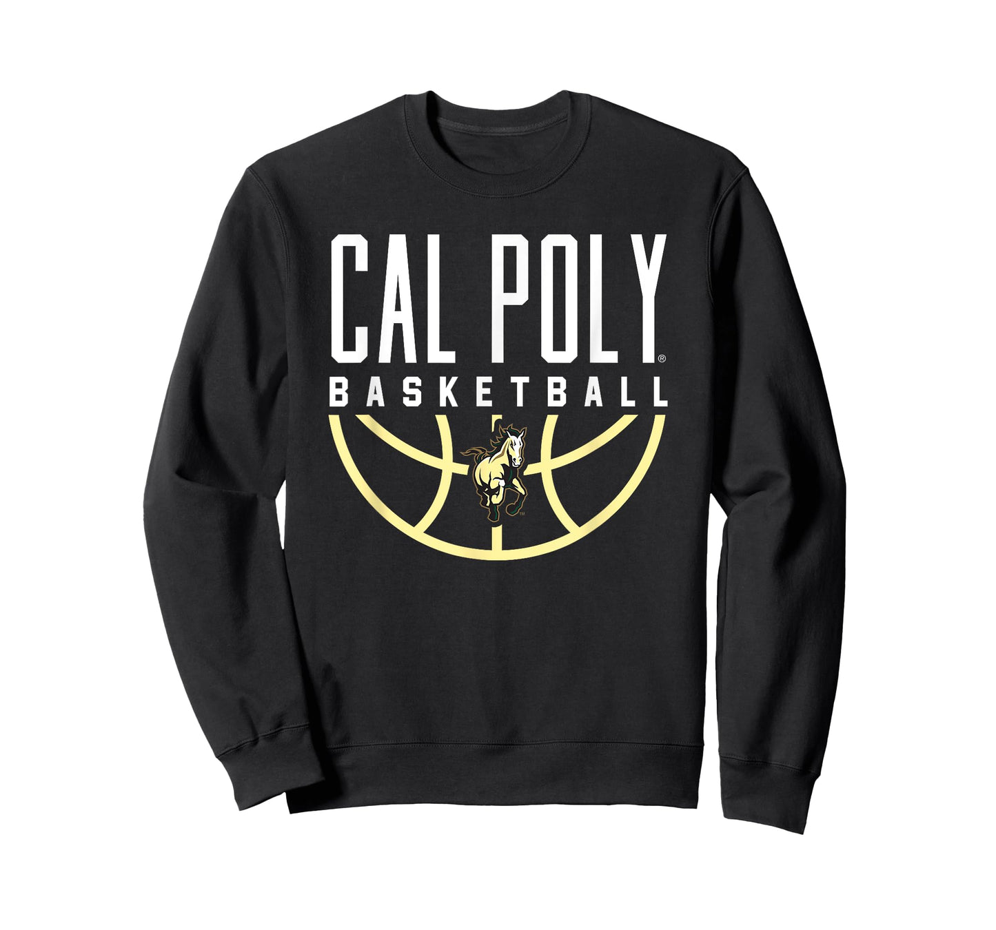 Cal Poly Mustangs Basketball Arch T-Shirt