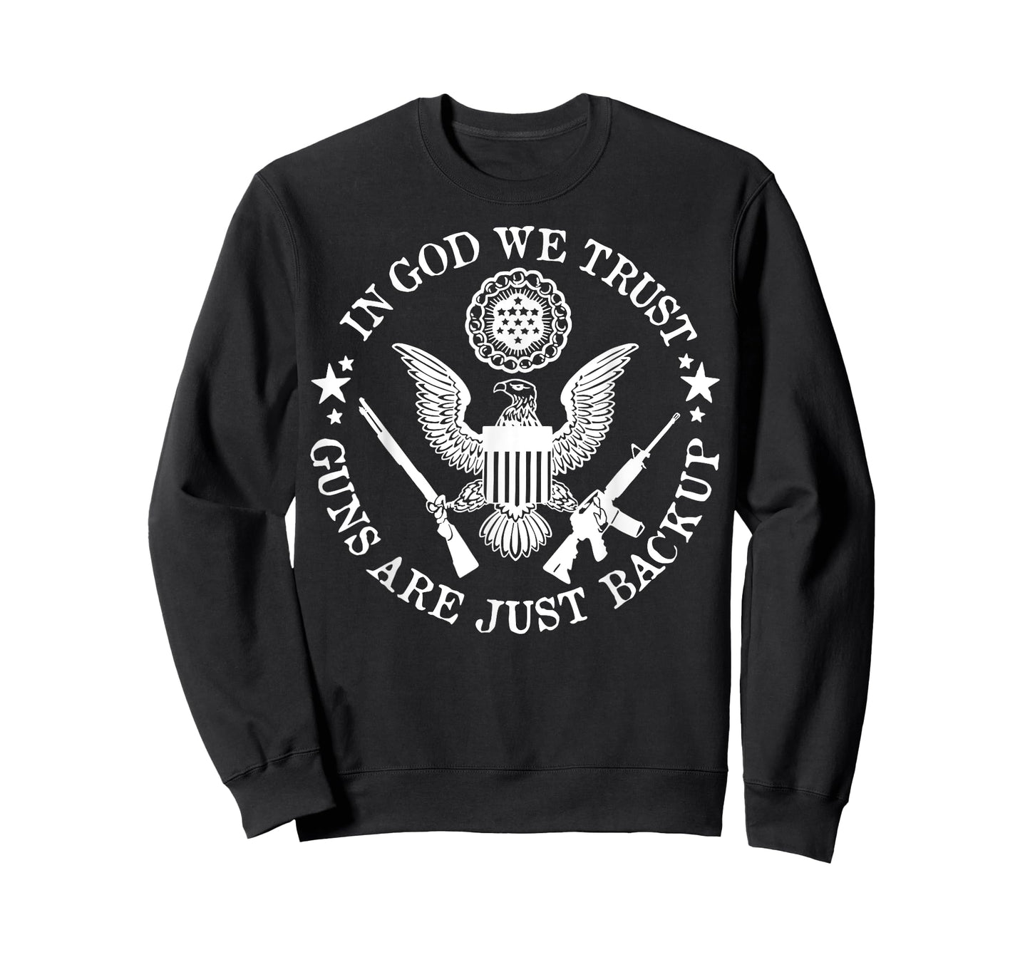In God We Trust Guns Are Just Back Up Vintage T-Shirt
