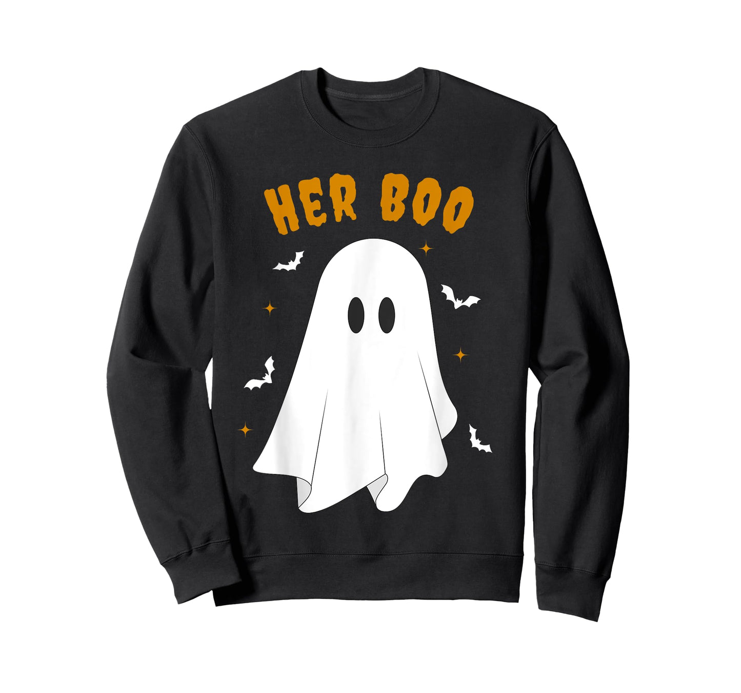 Her Boo & His Boo Funny Matching Halloween Pajama Couples T-Shirt