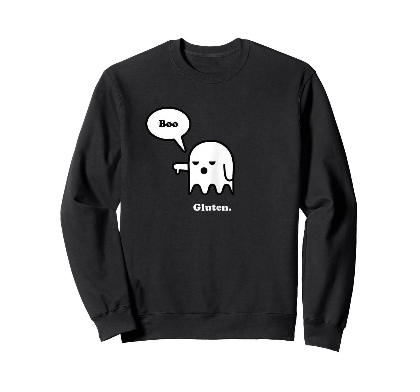 Funny Gluten Free Shirts, Halloween Ghost Boo, I Hate Gluten T-Shirt