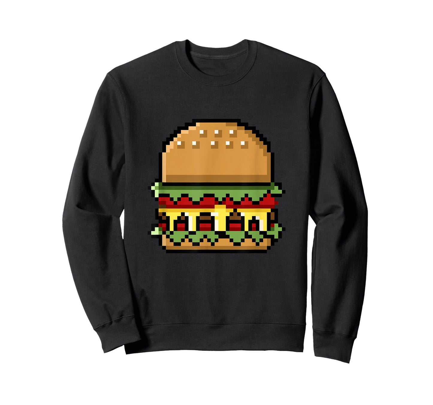 Retro Arcade Game 8-Bit Burger Video Gamer Gift T-Shirt
