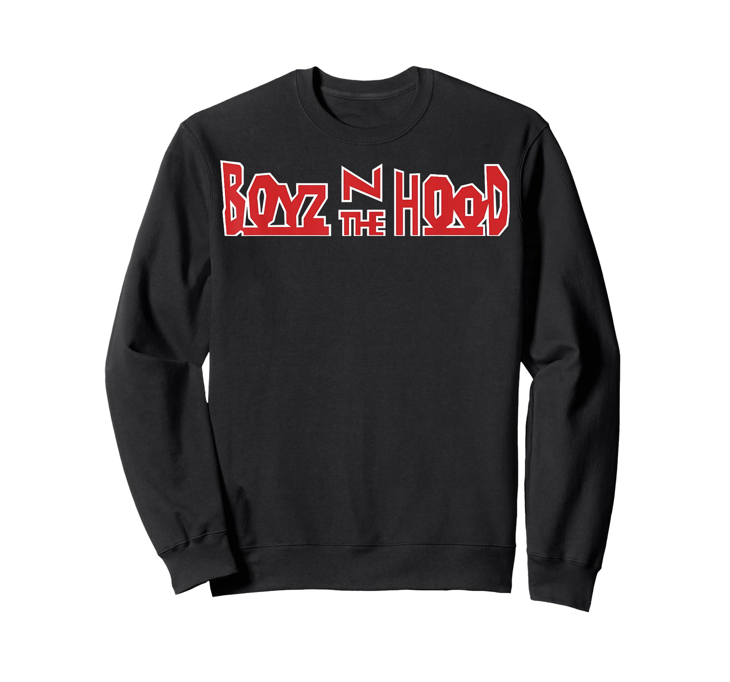 Boyz N The Hood Red Movie Logo White Outline T-Shirt Small