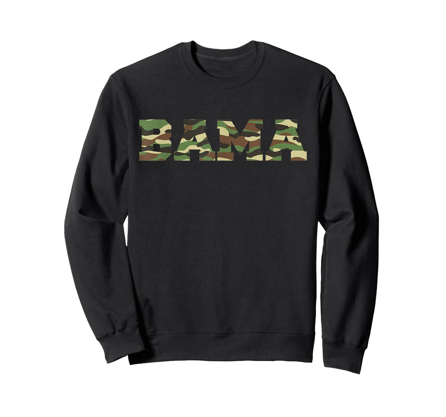ALABAMA Pride Bold Green Camouflage College Sports Font T-Shirt