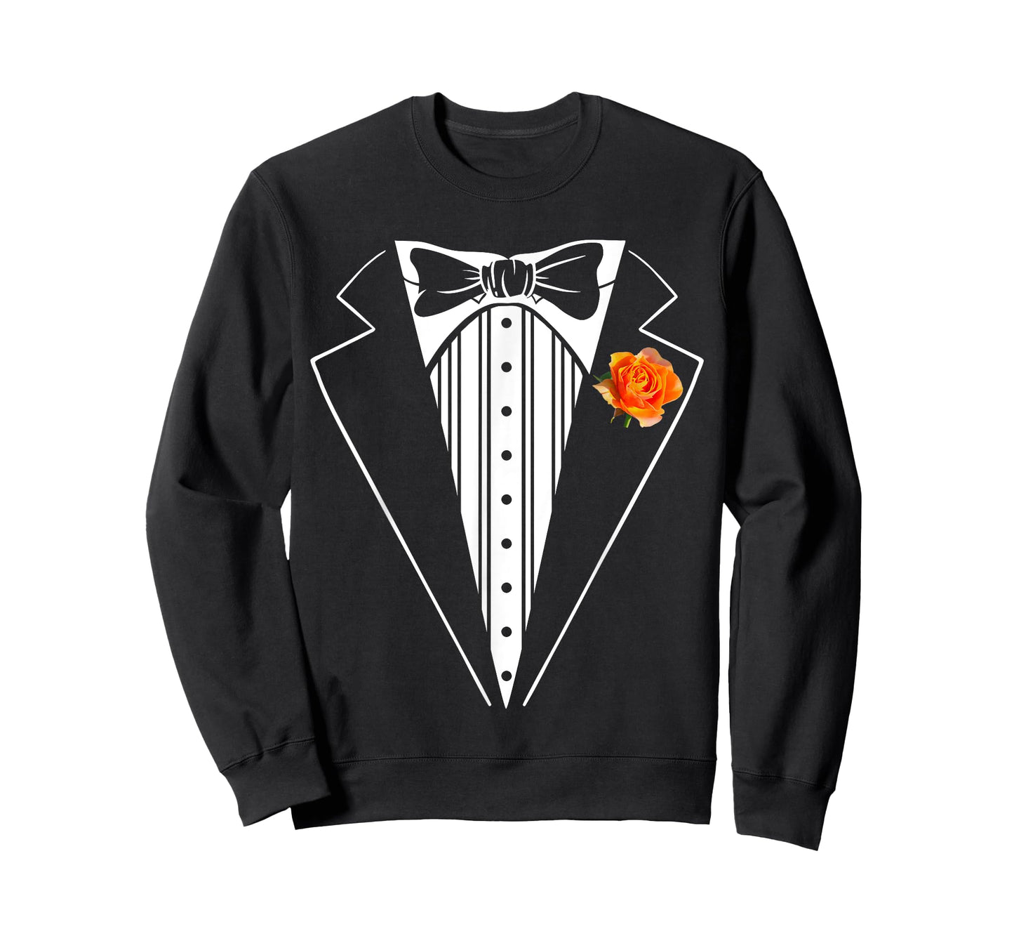 Kids Adult Orange Tuxedo, Toddler Tux Costume Youth Tux T-Shirt