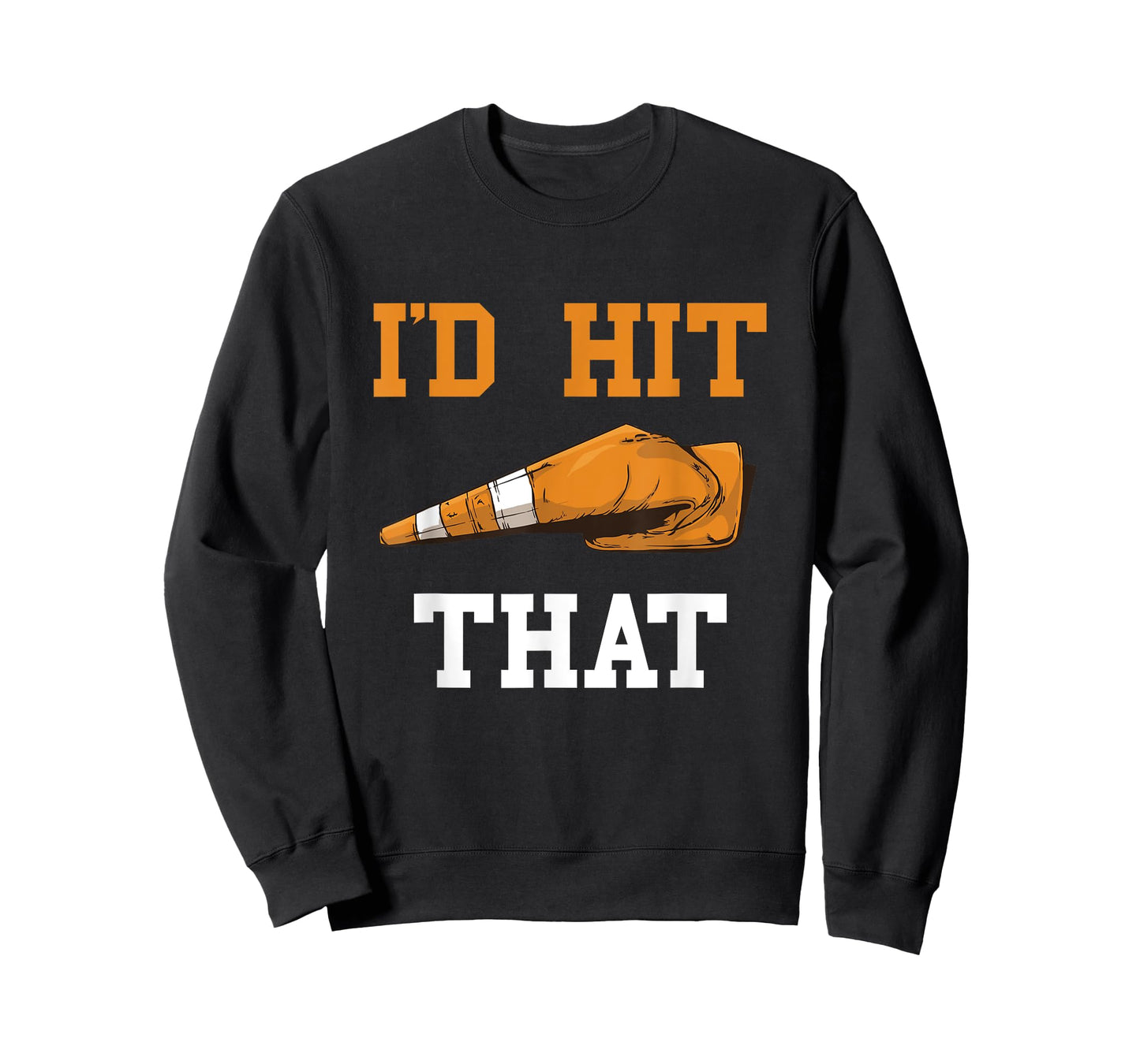 I'd Hit That Funny Halloween Costume Traffic Cone T-Shirt