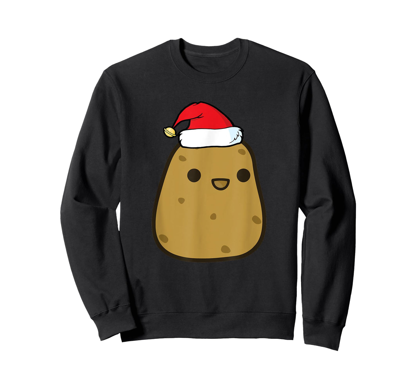 Funny Potato Christmas T-Shirt Santa Hat Costume Gift Kids T-Shirt
