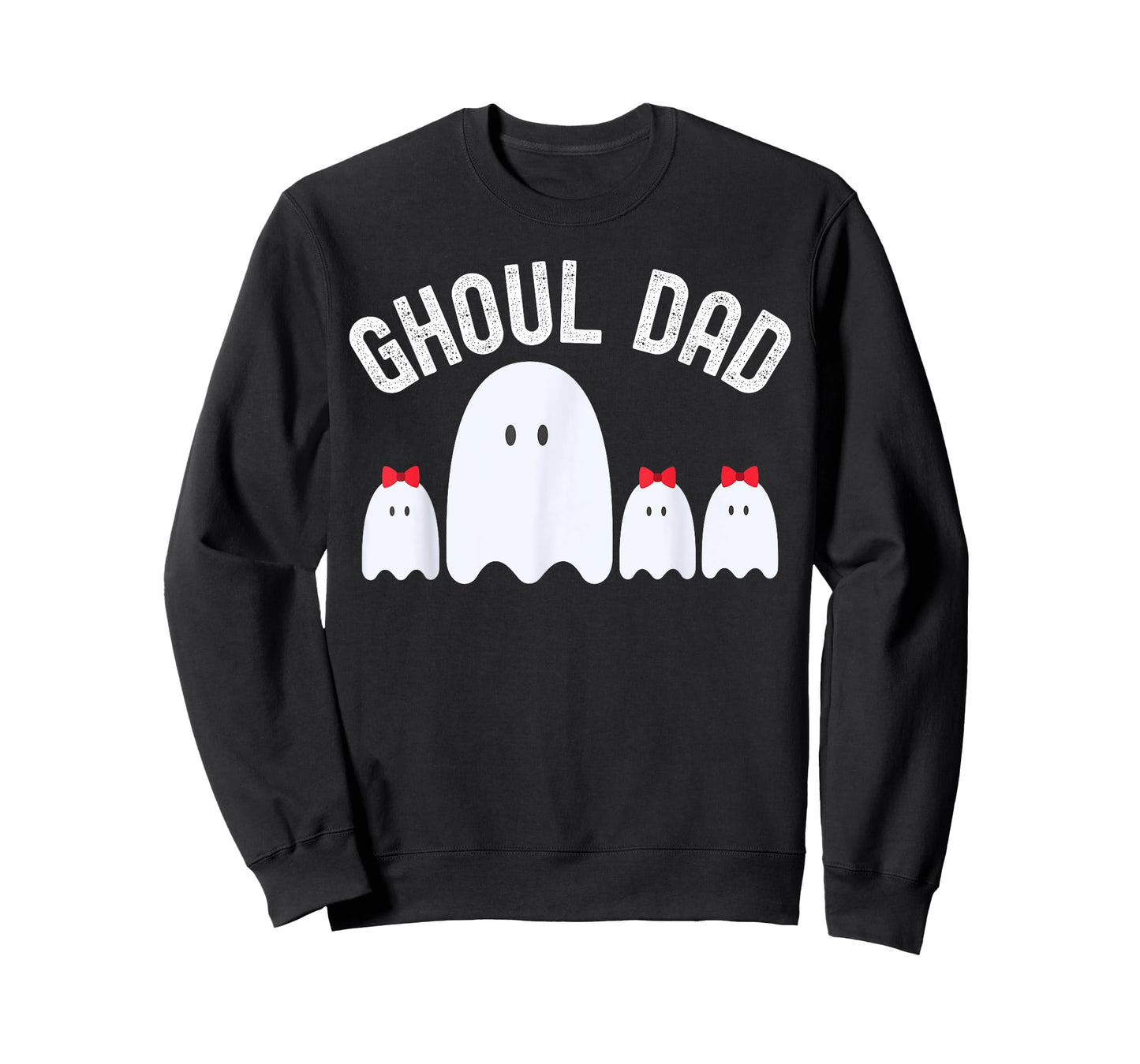 Ghoul Dad, Halloween Daddy Ghost Father of Three Girls T-Shirt