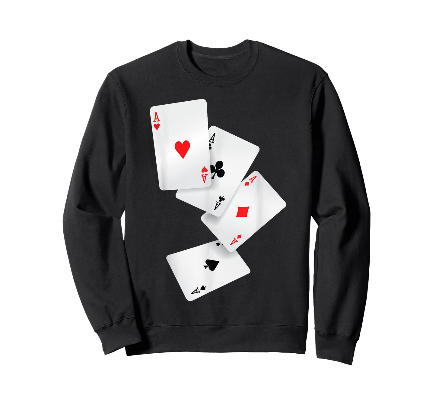 Four Aces Poker Pro Lucky Player Winner Costume Hand Gifts T-Shirt