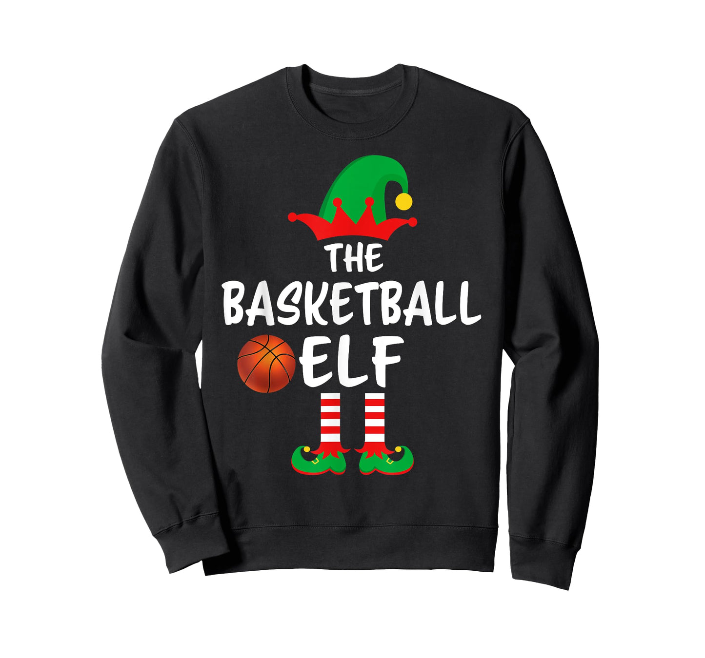 The Basketball Elf Matching Family Christmas T-Shirt
