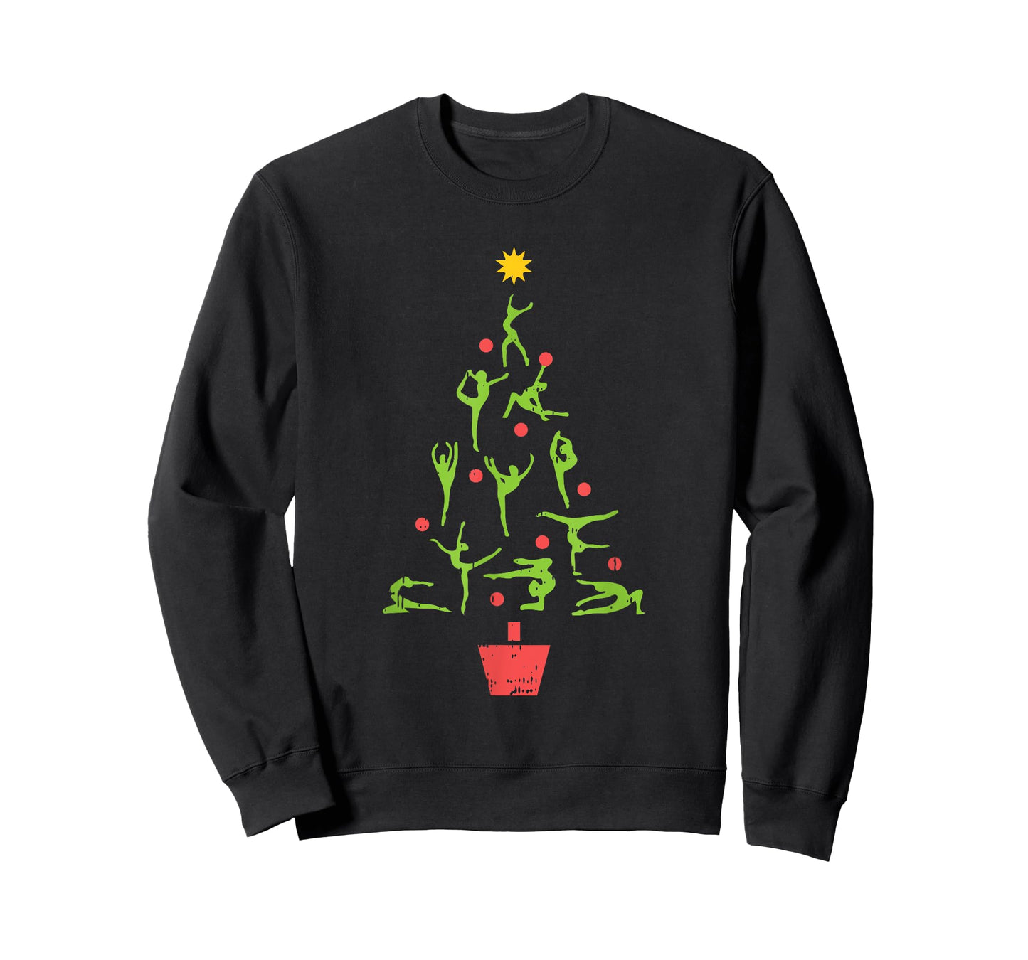 Gymnast Christmas Tree Christmas Pajama X-Mas Gymnastics T-Shirt