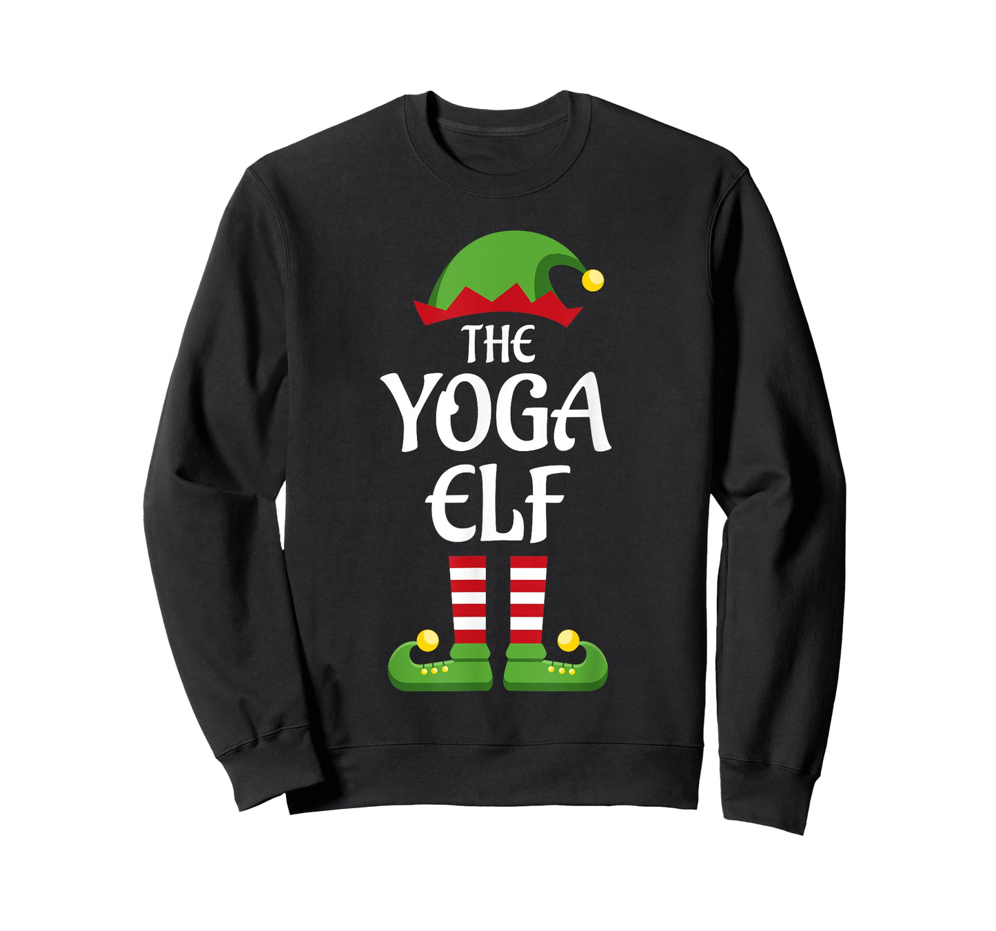 Yoga Elf Family Matching Group Christmas T-Shirt