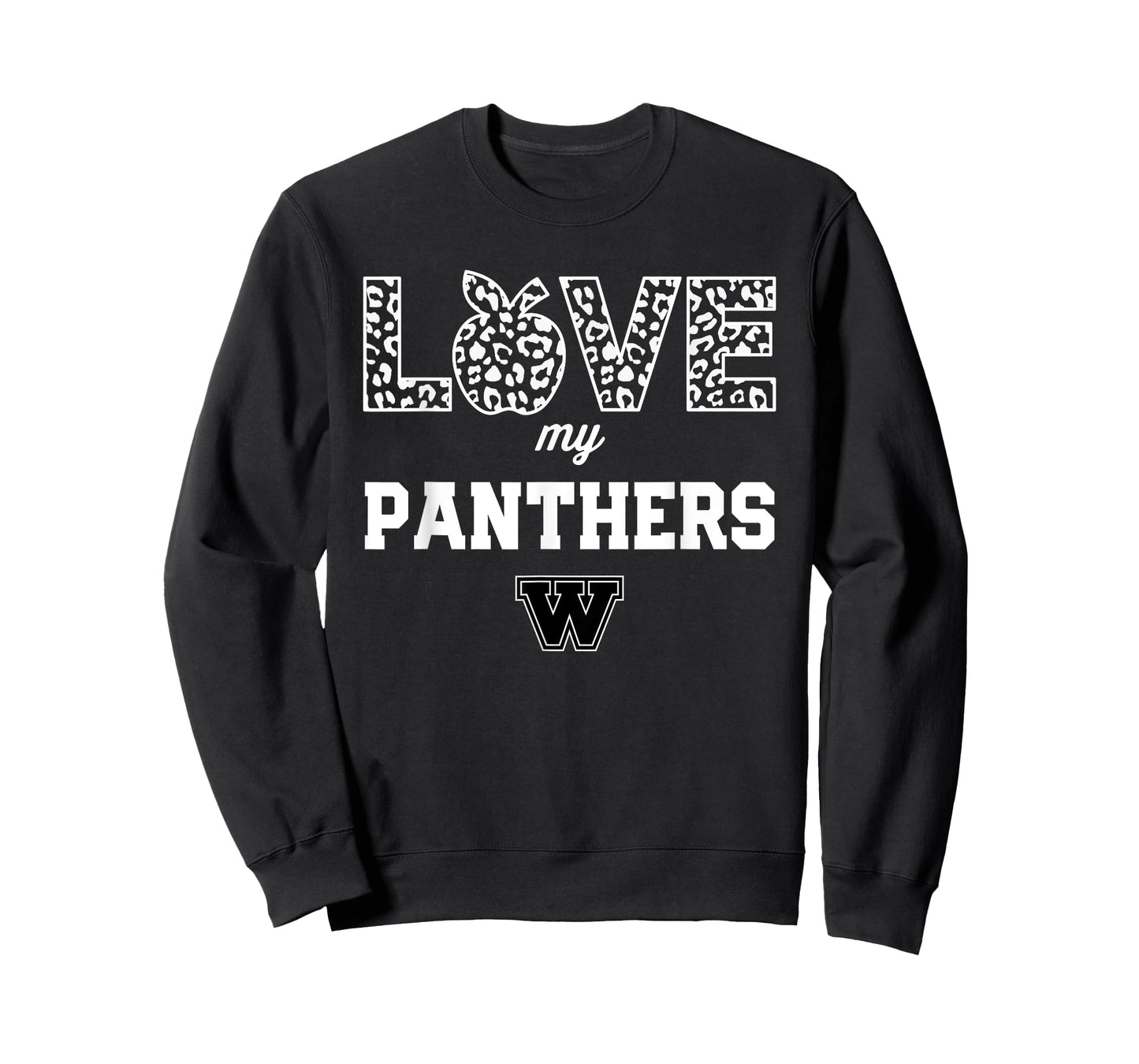 Walter Wellborn Panthers Logo Love My Team HS T-Shirt