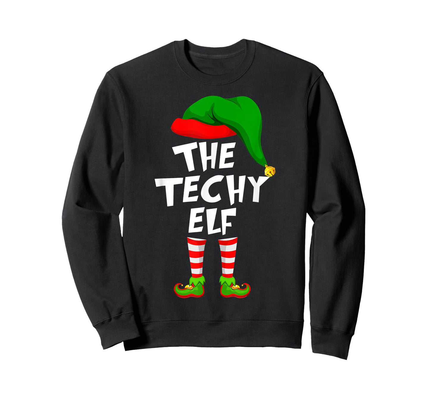Funny Matching Family Christmas The Techy Elf T-Shirt