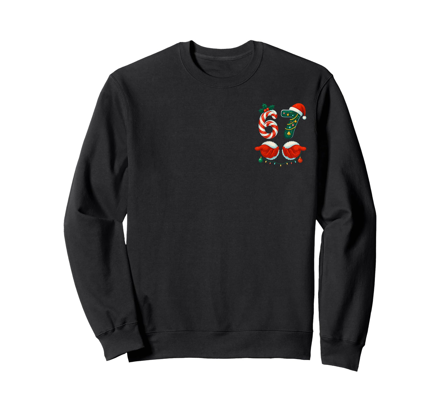 67 Christmas 6 7 Meme Pajamas Holiday Gen Alpha Slang T-Shirt
