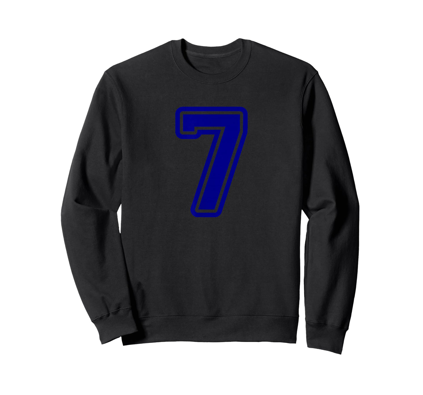 Number #7 Blue Sport Varsity Number 7 T-Shirt