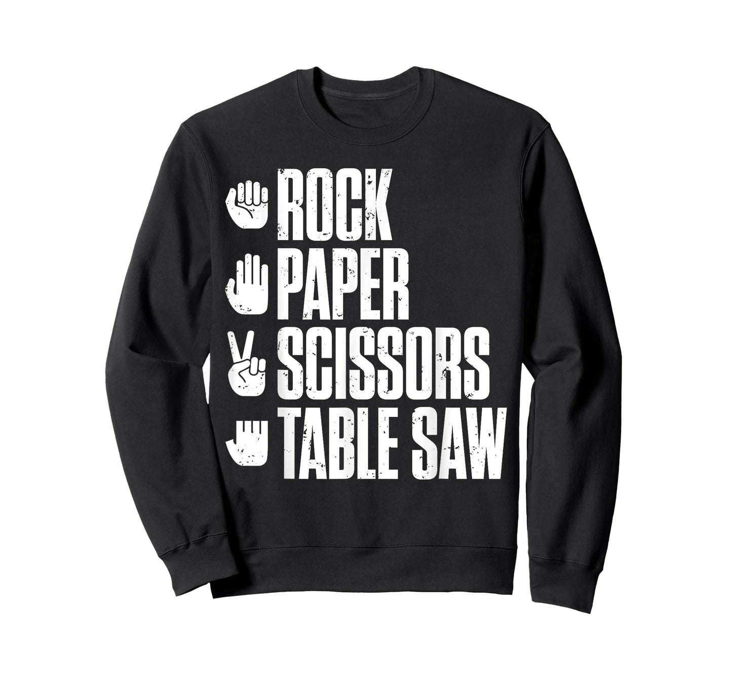 Rock Paper Scissors Table Saw Funny Carpenter T-Shirt T-Shirt