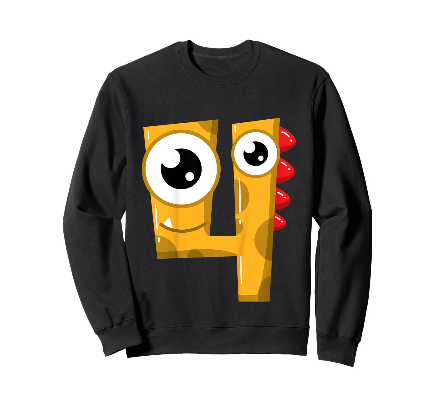 4th Birthday Fun Shirt Gift Funny Little Monster T-Shirt