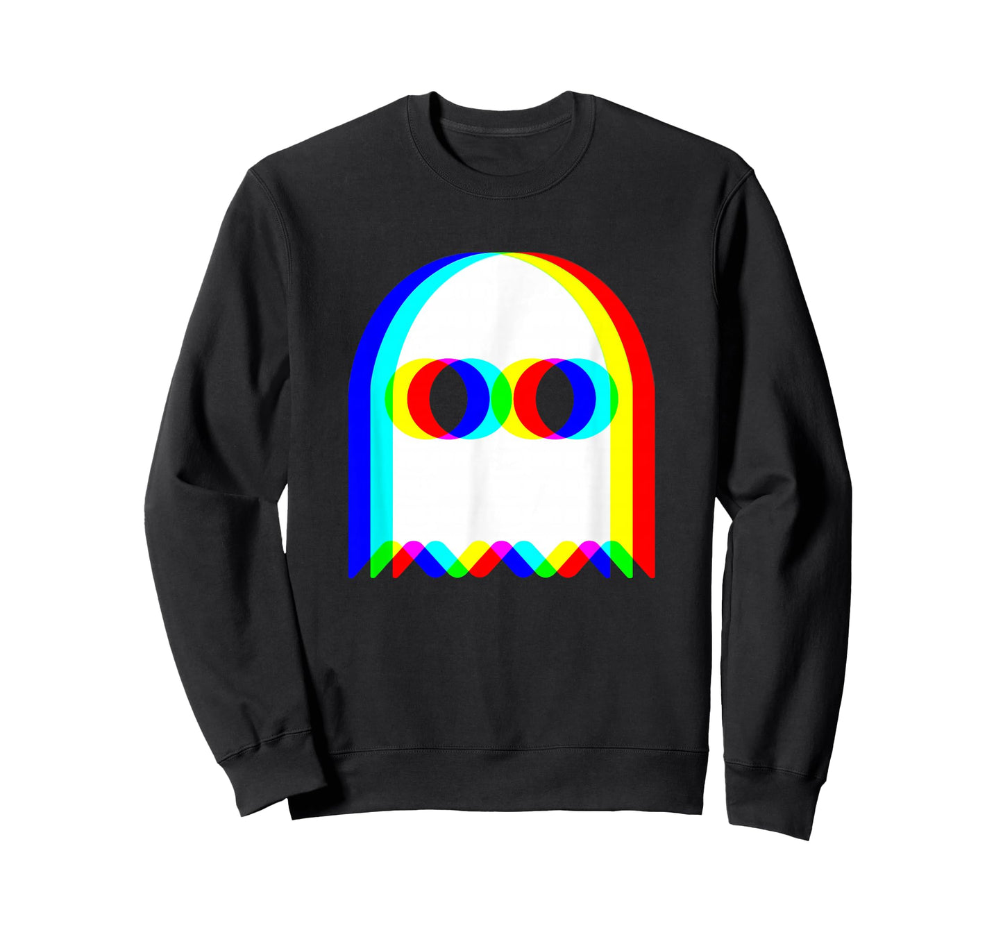 Funny Ghost Trippy Vaporwave Halloween Techno Rave EDM Party T-Shirt
