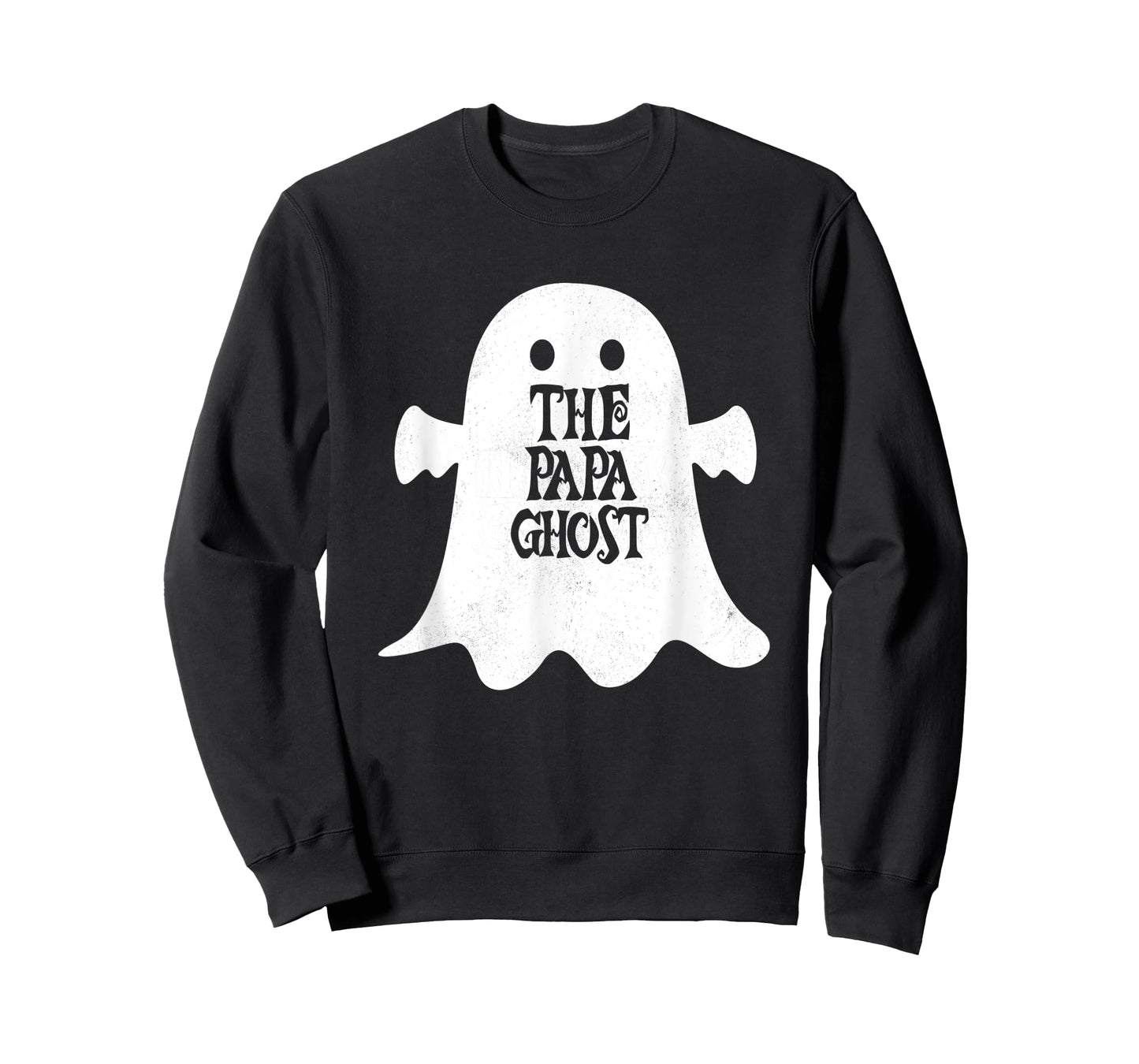 Mens Papa Ghost Matching Family Group Halloween Party T-Shirt