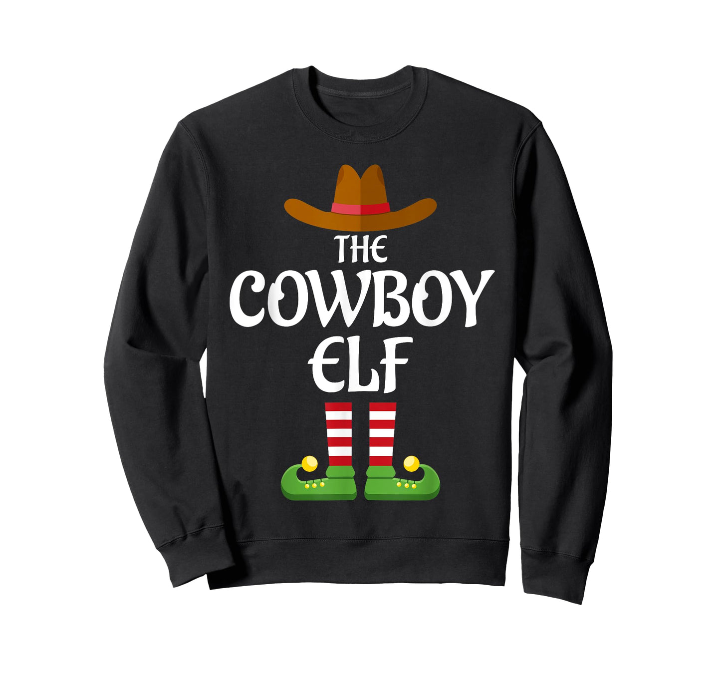 Cowboy Elf Family Matching Group Christmas Country T-Shirt