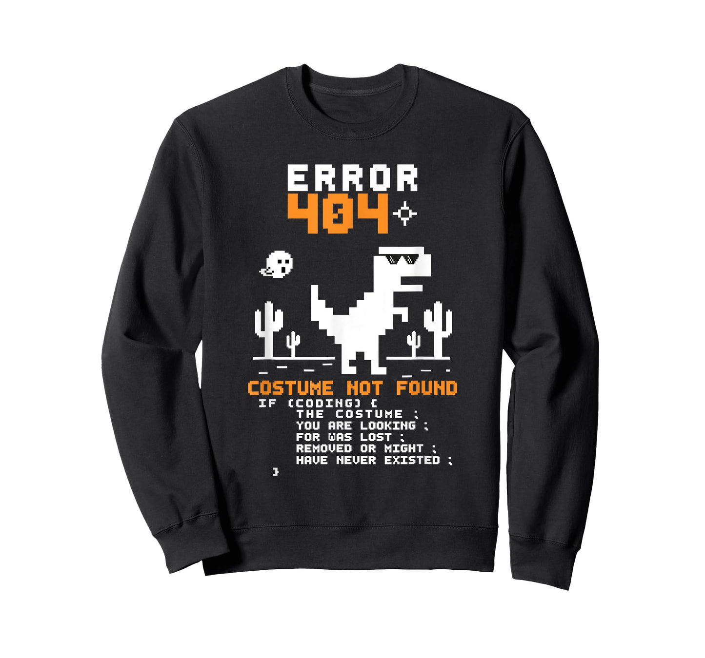 Error 404 Costume Not Found Halloween Coding Programmer Geek T-Shirt