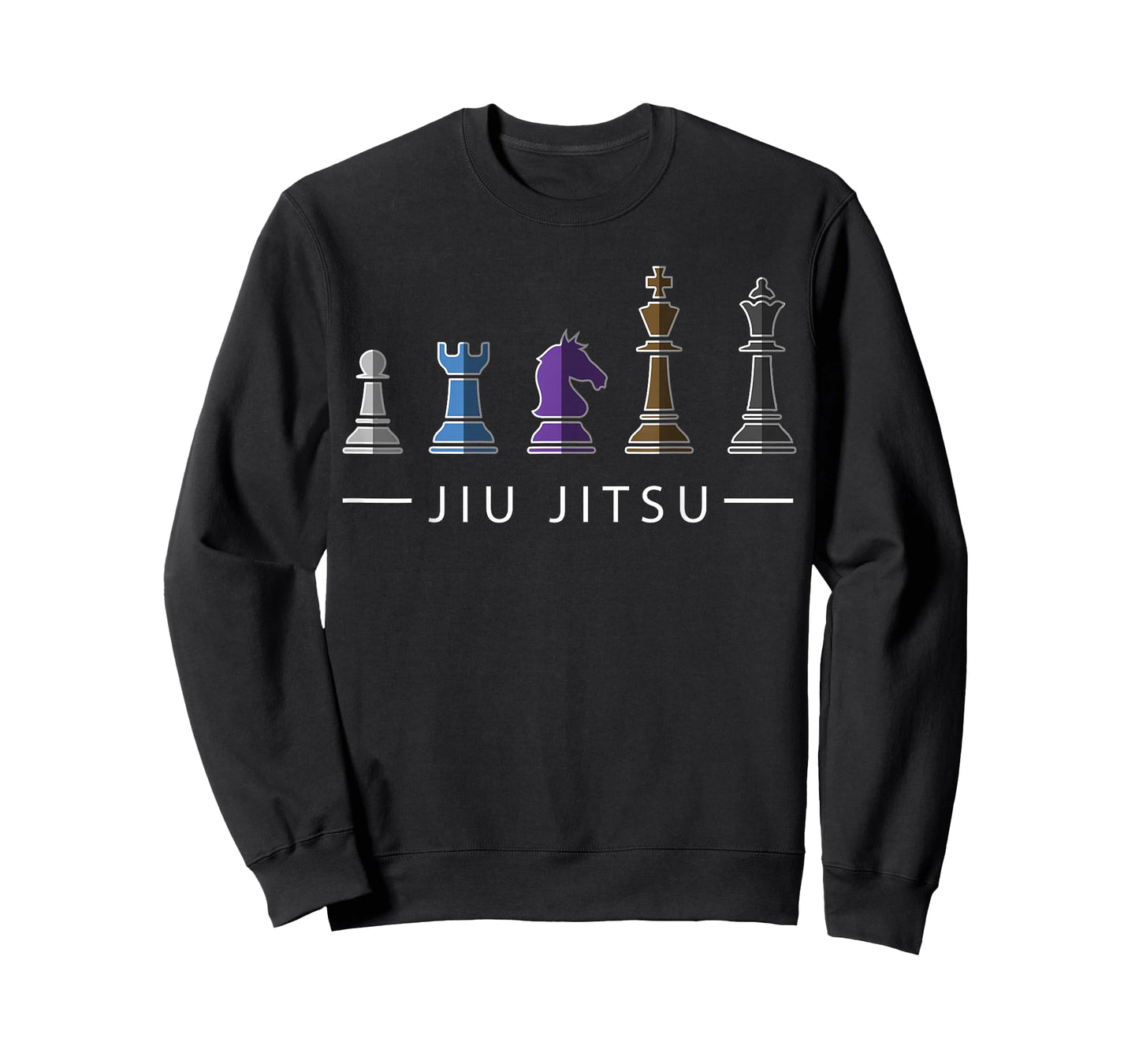 Funny BJJ Brazilian Jiu Jitsu Chess Belt Fighter MMA Gifts T-Shirt
