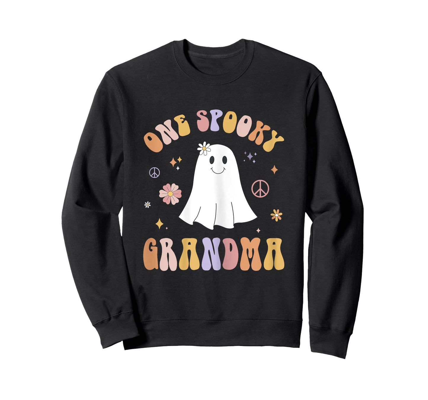One Spooky Grandma First Birthday Retro Halloween Ghost Boo T-Shirt