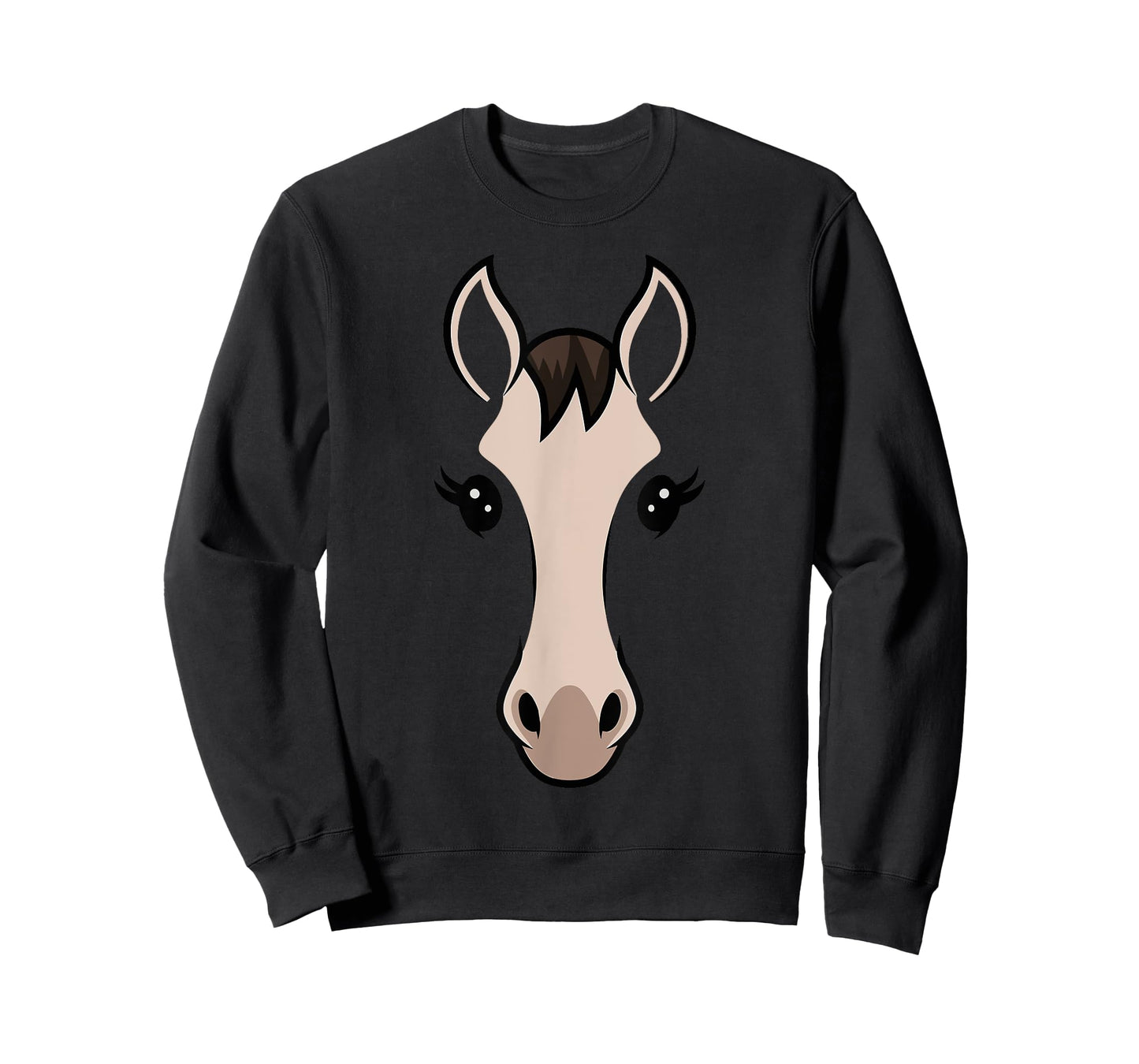 Horse Face Tshirt Costume Kids Women Cute Halloween Themed T-Shirt