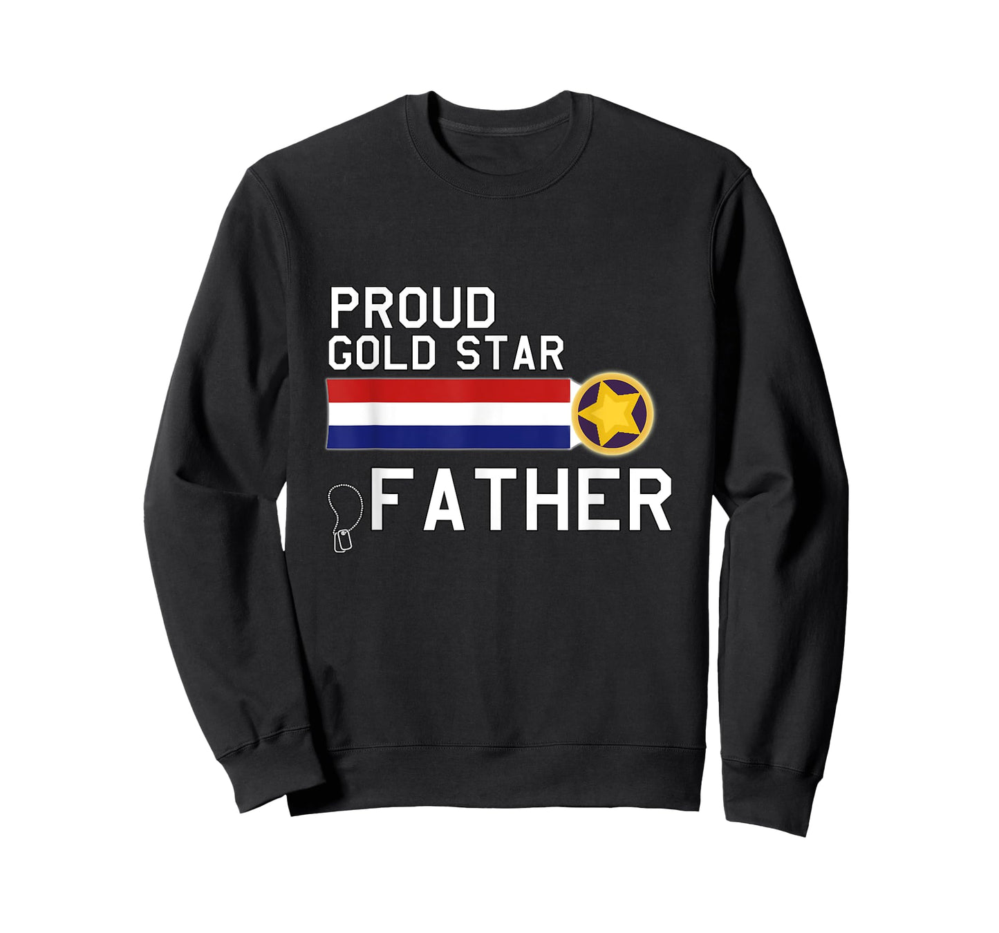 GOLD STAR Father (Proud Military Family) T-Shirt
